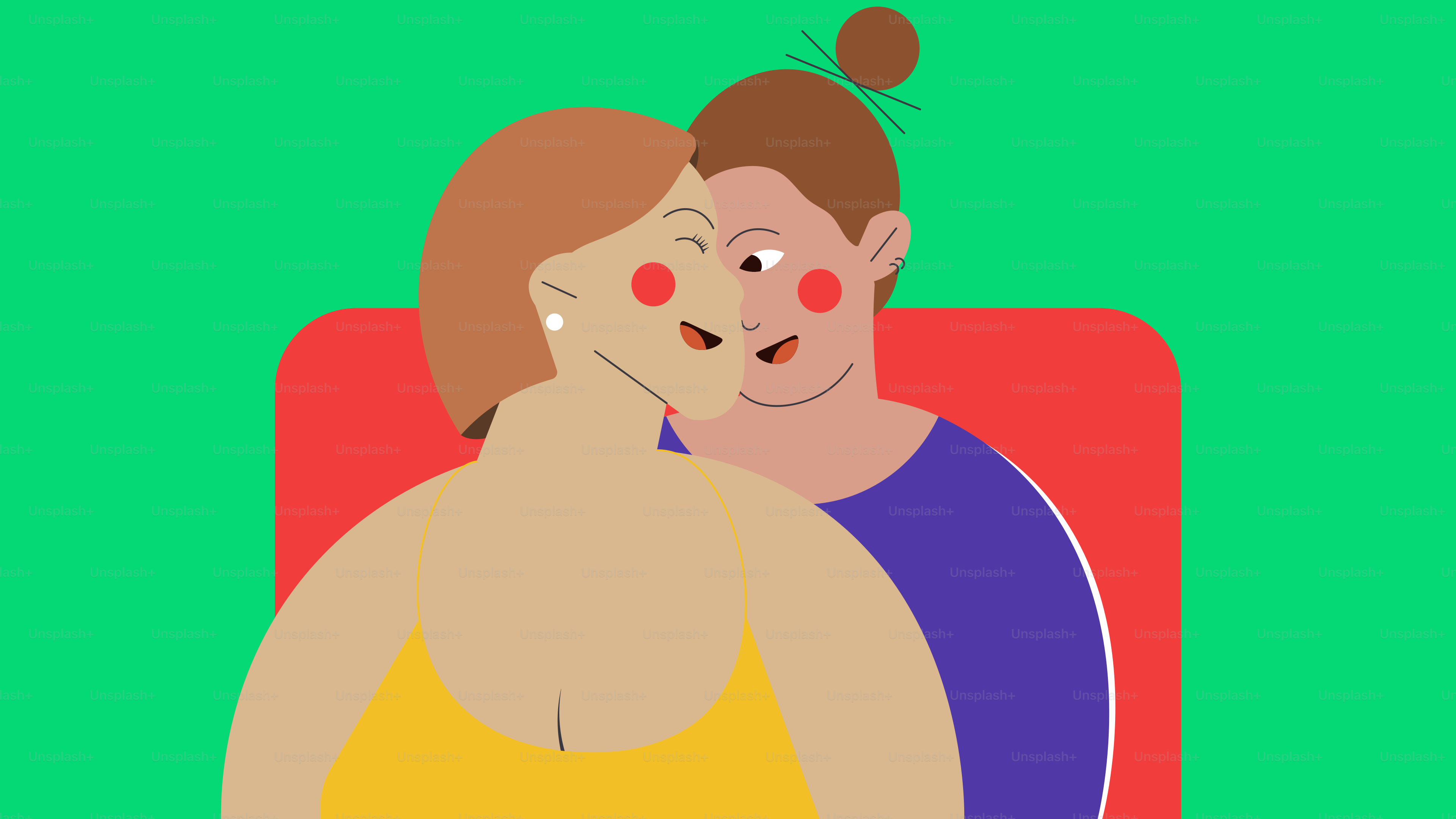 A man and a woman are hugging each other