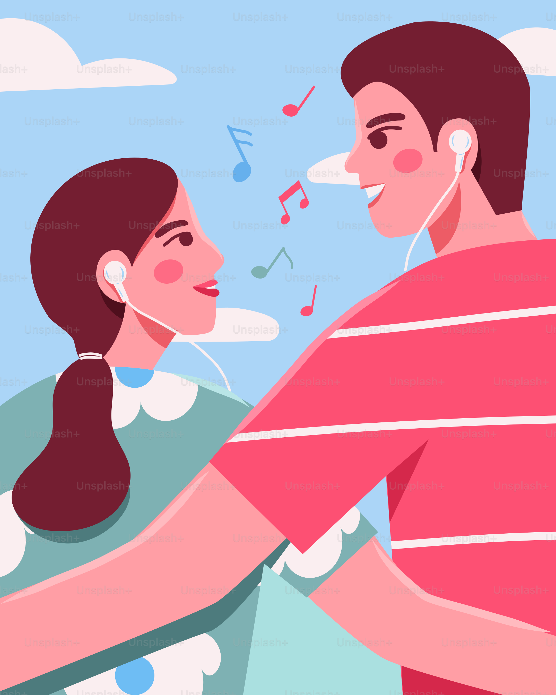 A man and a woman are dancing together