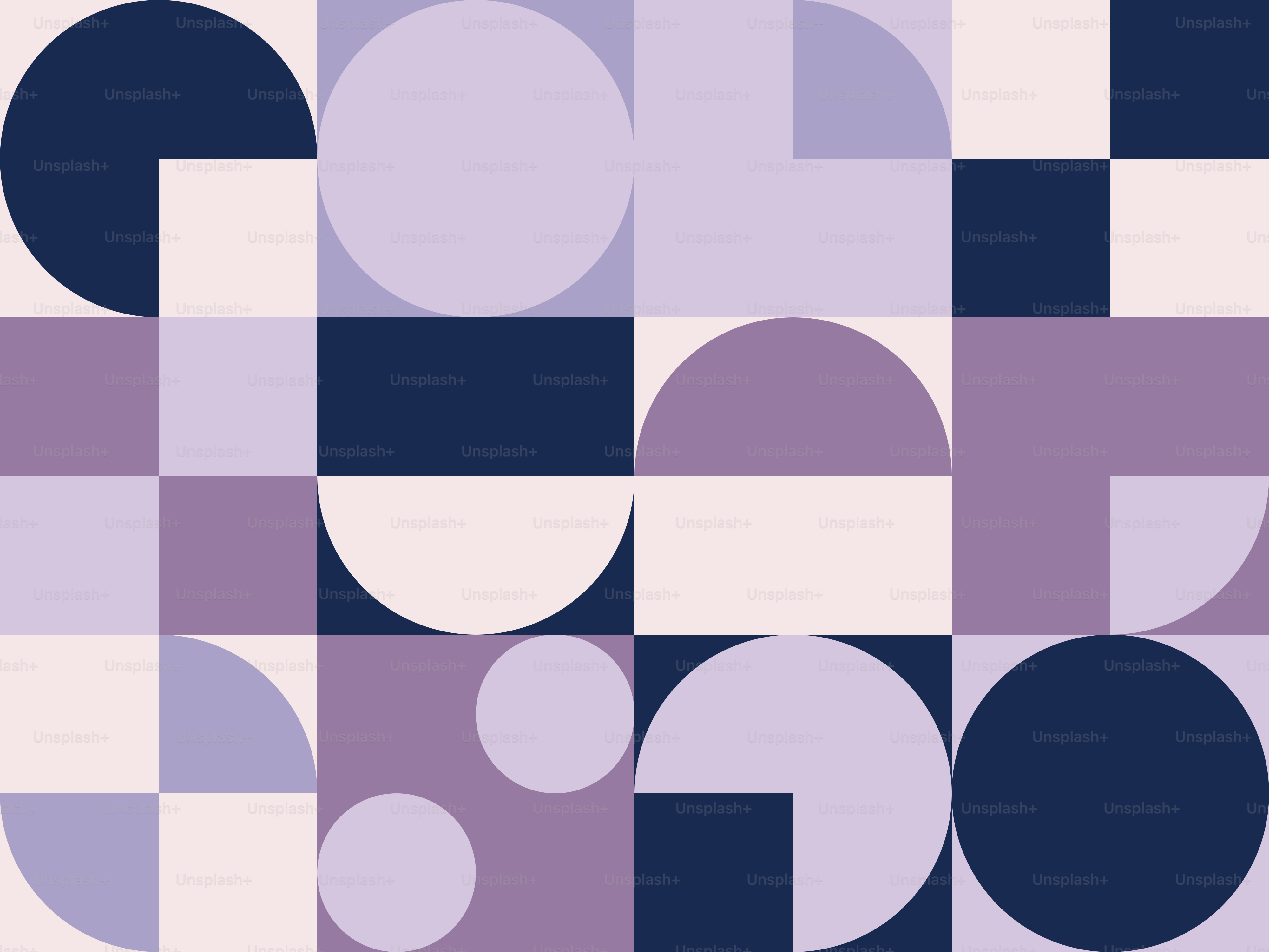 Un patrón abstracto morado y negro con círculos