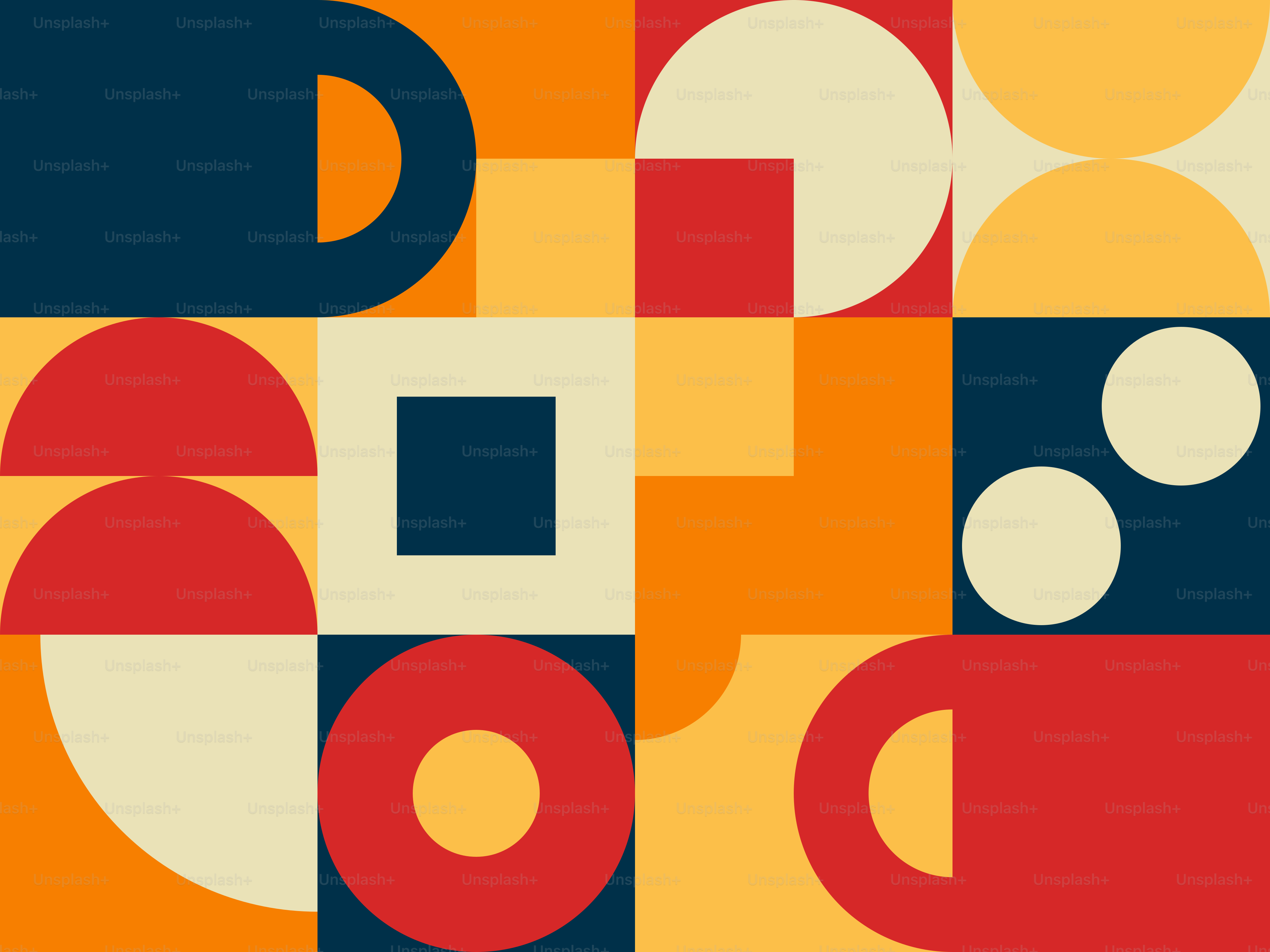 Un patrón de tazas de café y círculos