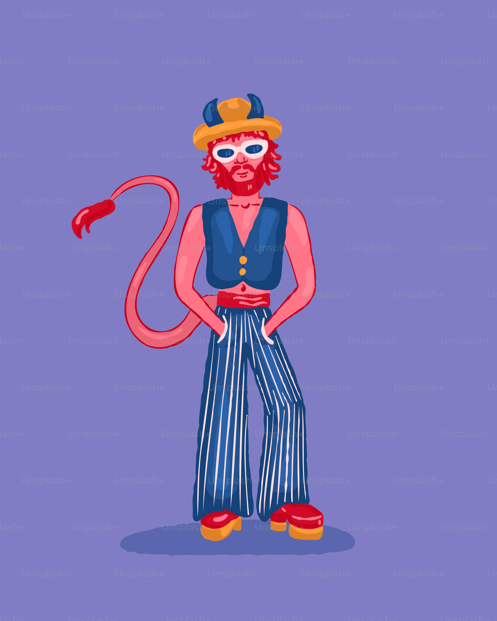 A man with a flamingo in his hand