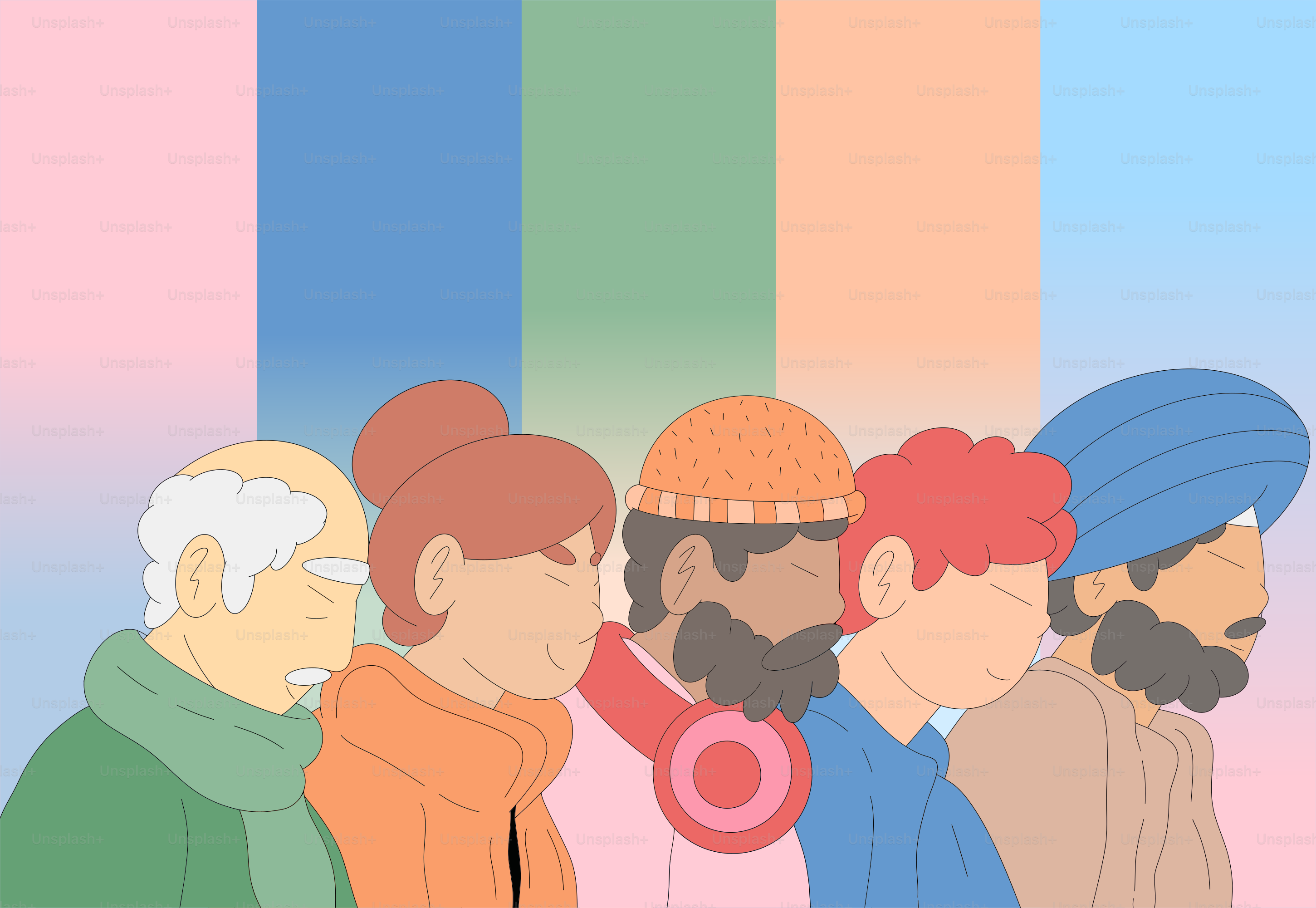 A group of people standing next to each other