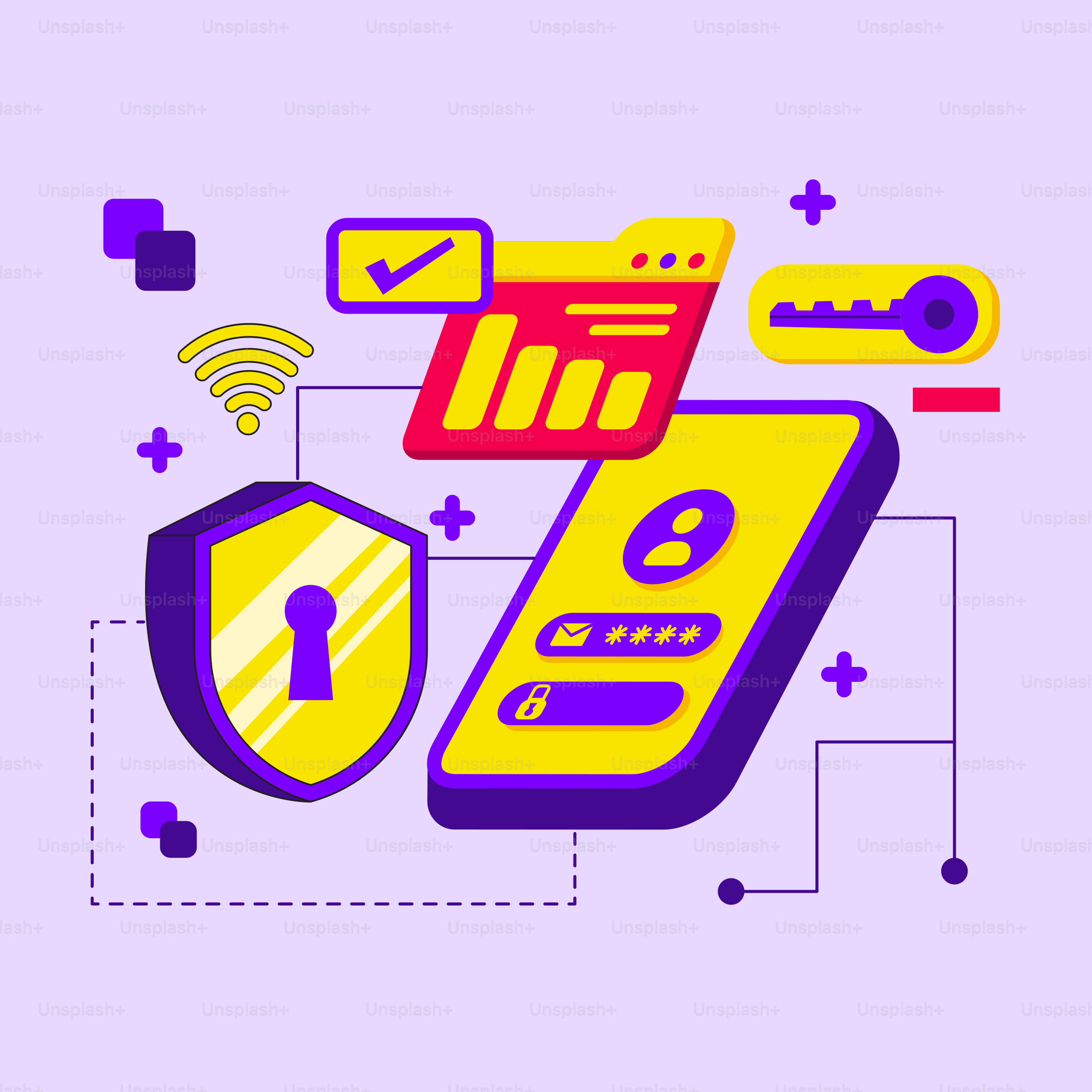 Un téléphone portable avec un cadenas et un cadenas par-dessus