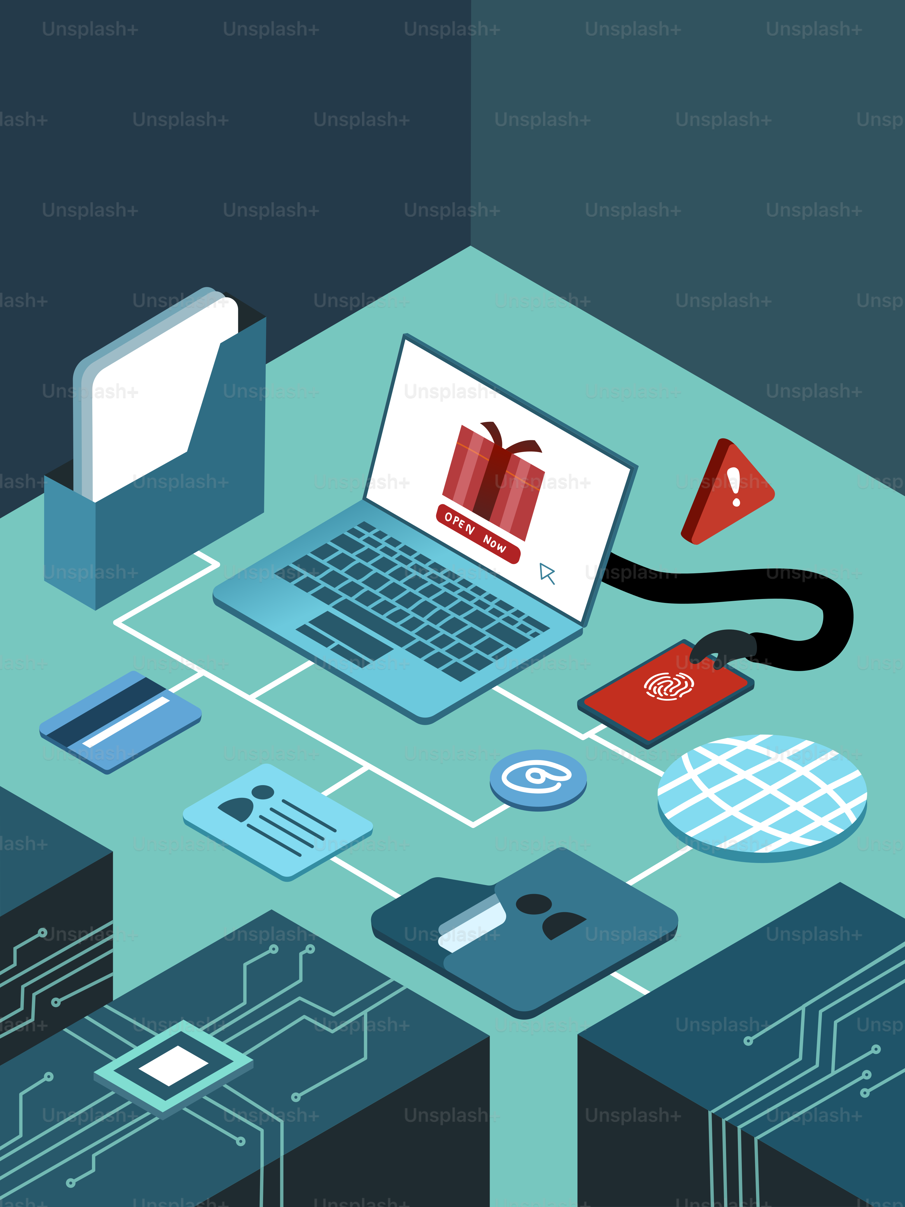 Um laptop em cima de uma mesa