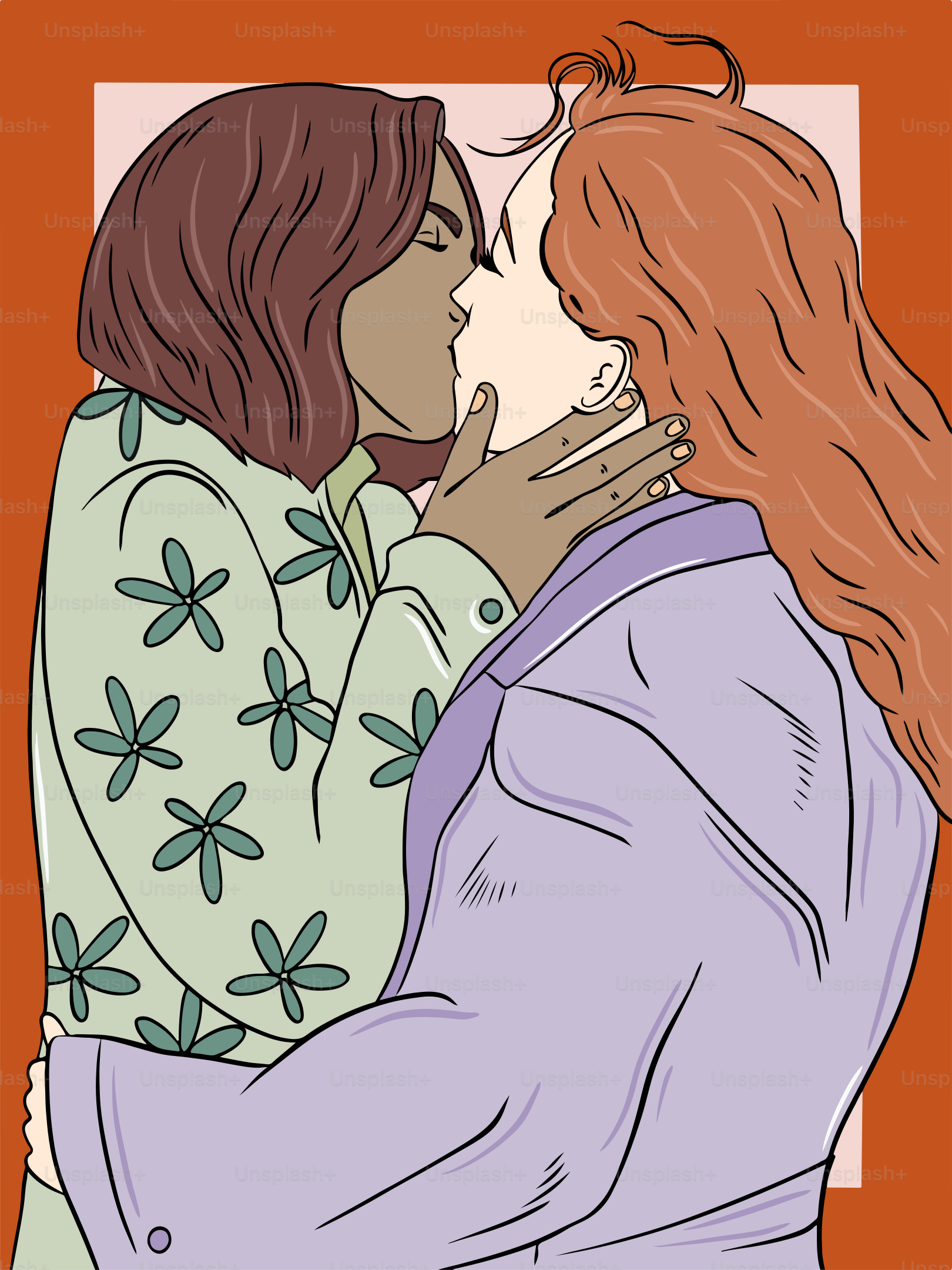 A couple of women standing next to each other