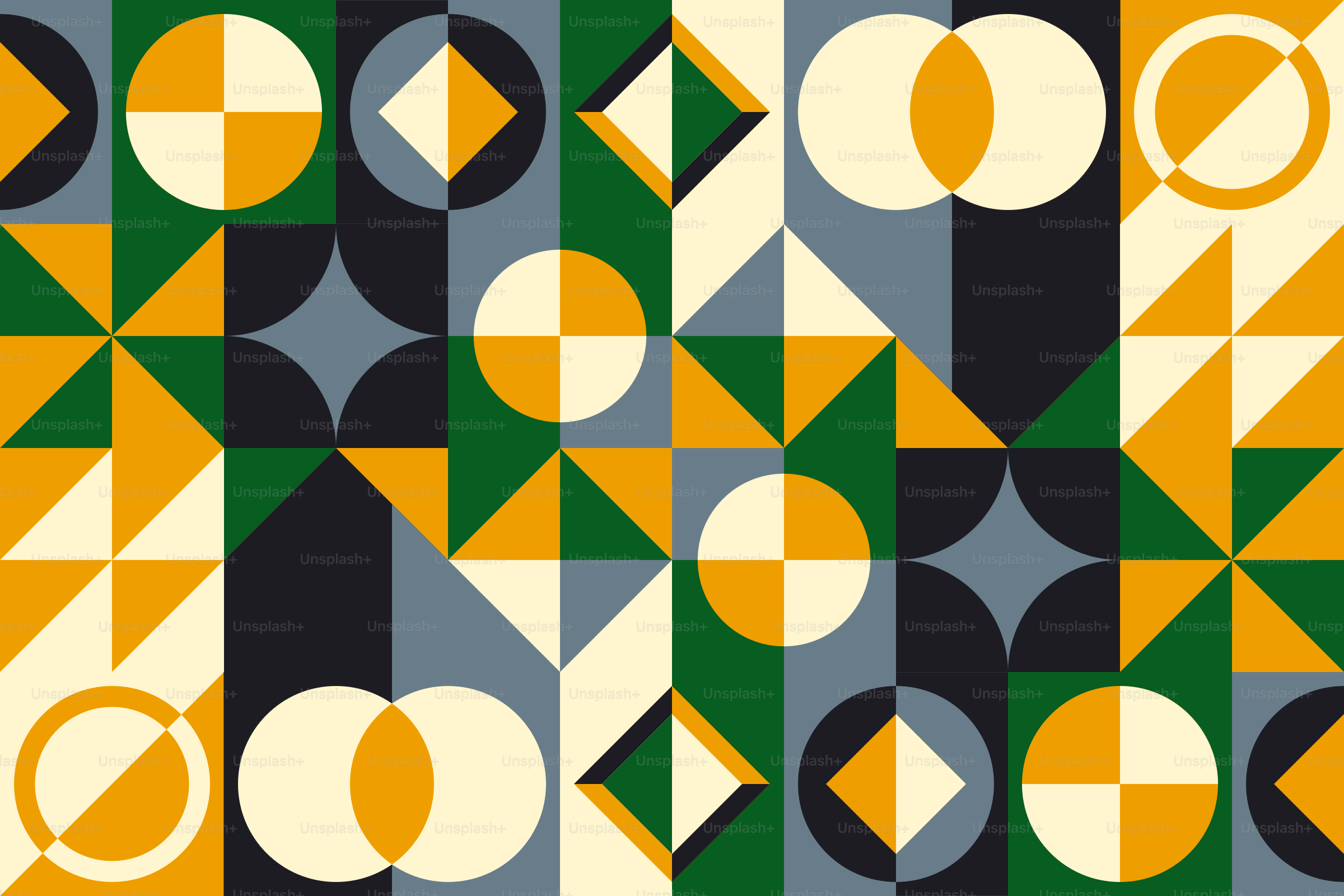 A colorful pattern with circles and squares vector – Wallpaper Image on ...