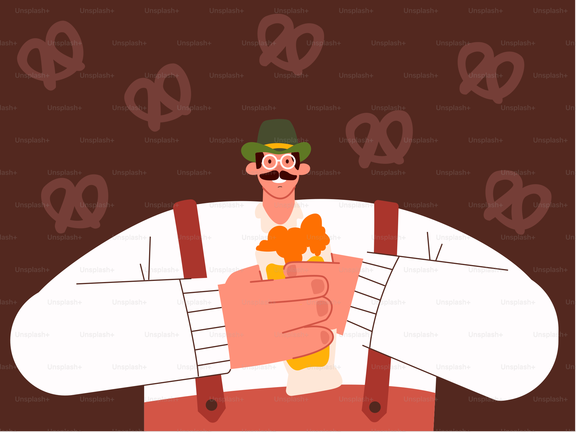 Un homme au chapeau vert et à lunettes tenant un ours en peluche