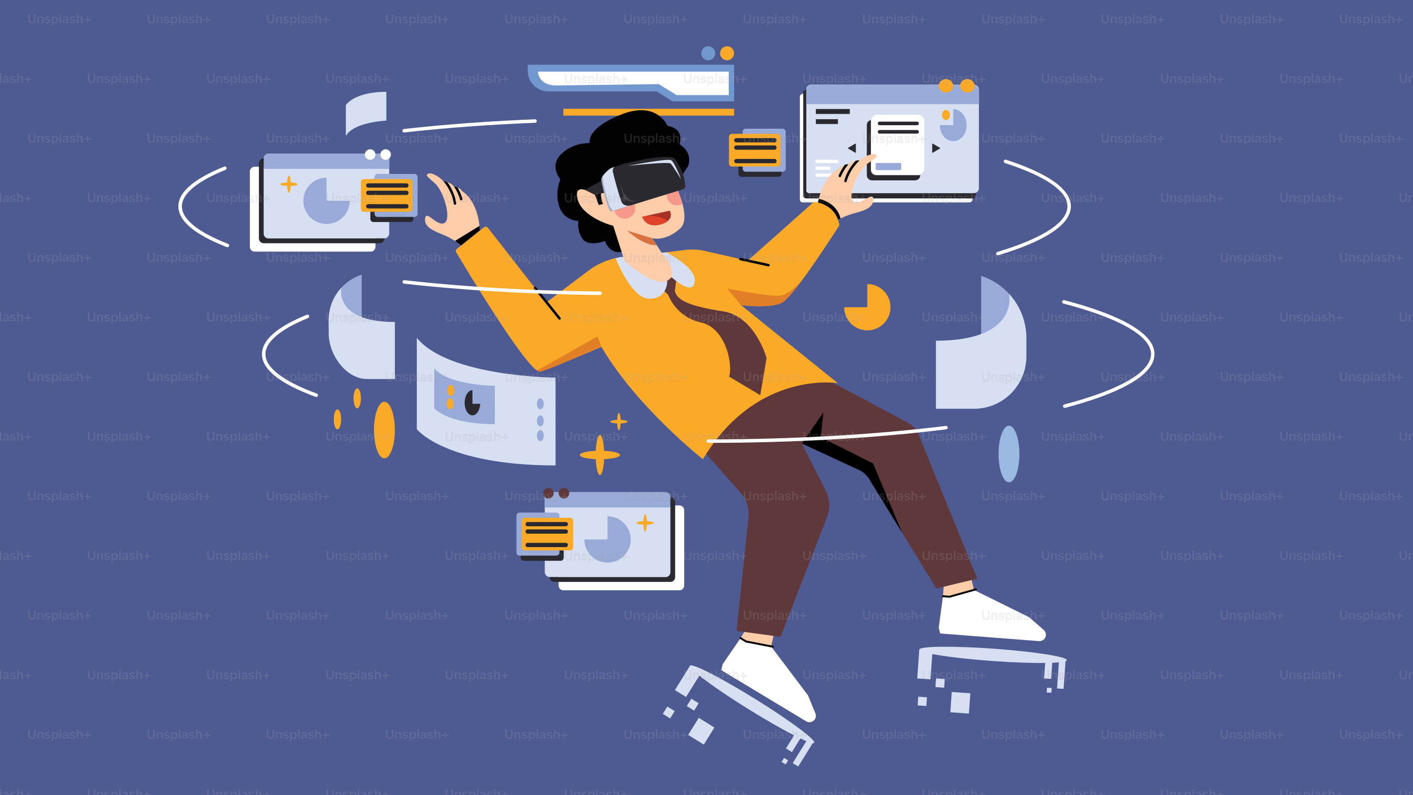 A man riding a skateboard with a bunch of money around him