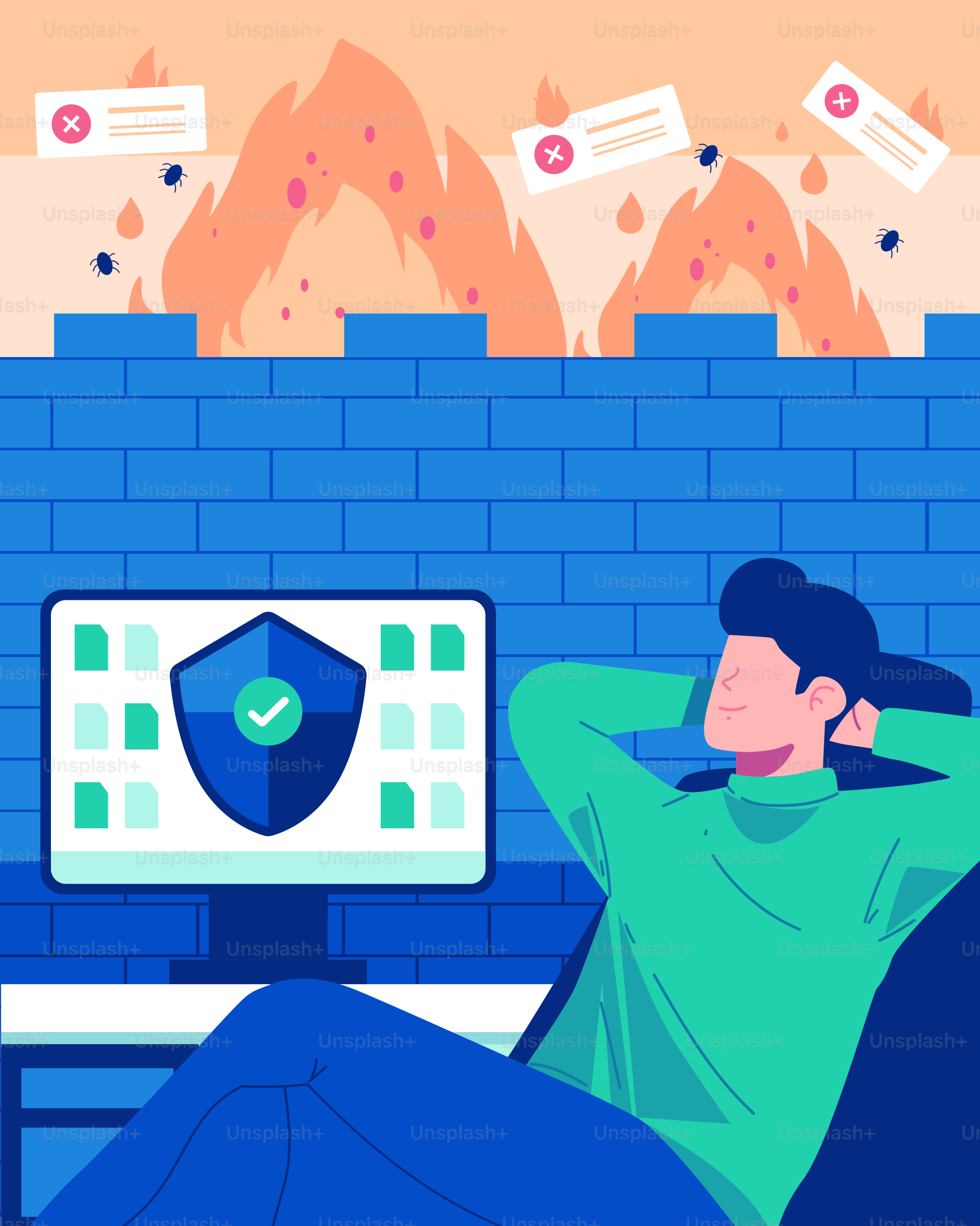 A man sitting on a chair in front of a computer