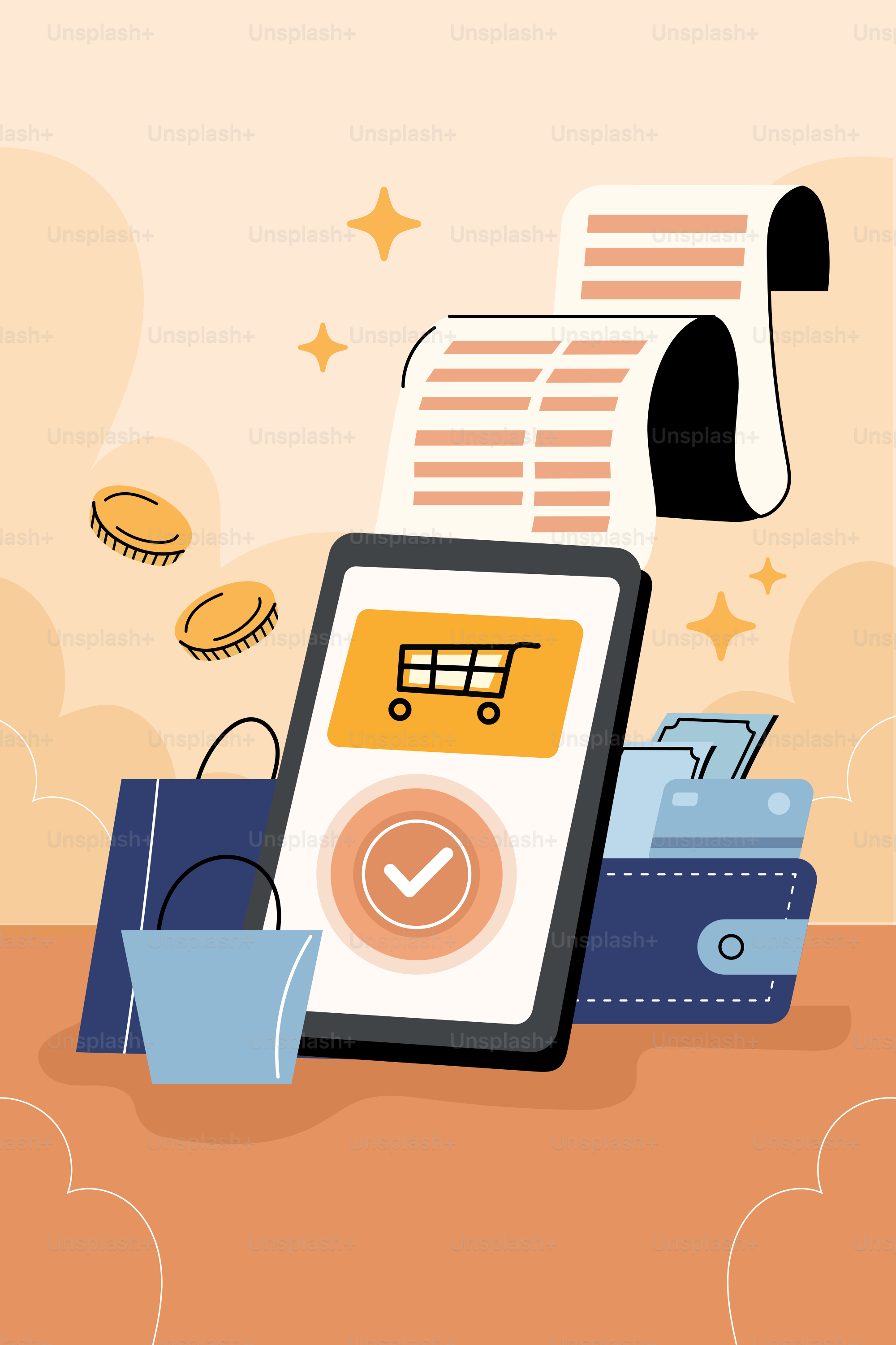 Um smartphone com um selo na tela