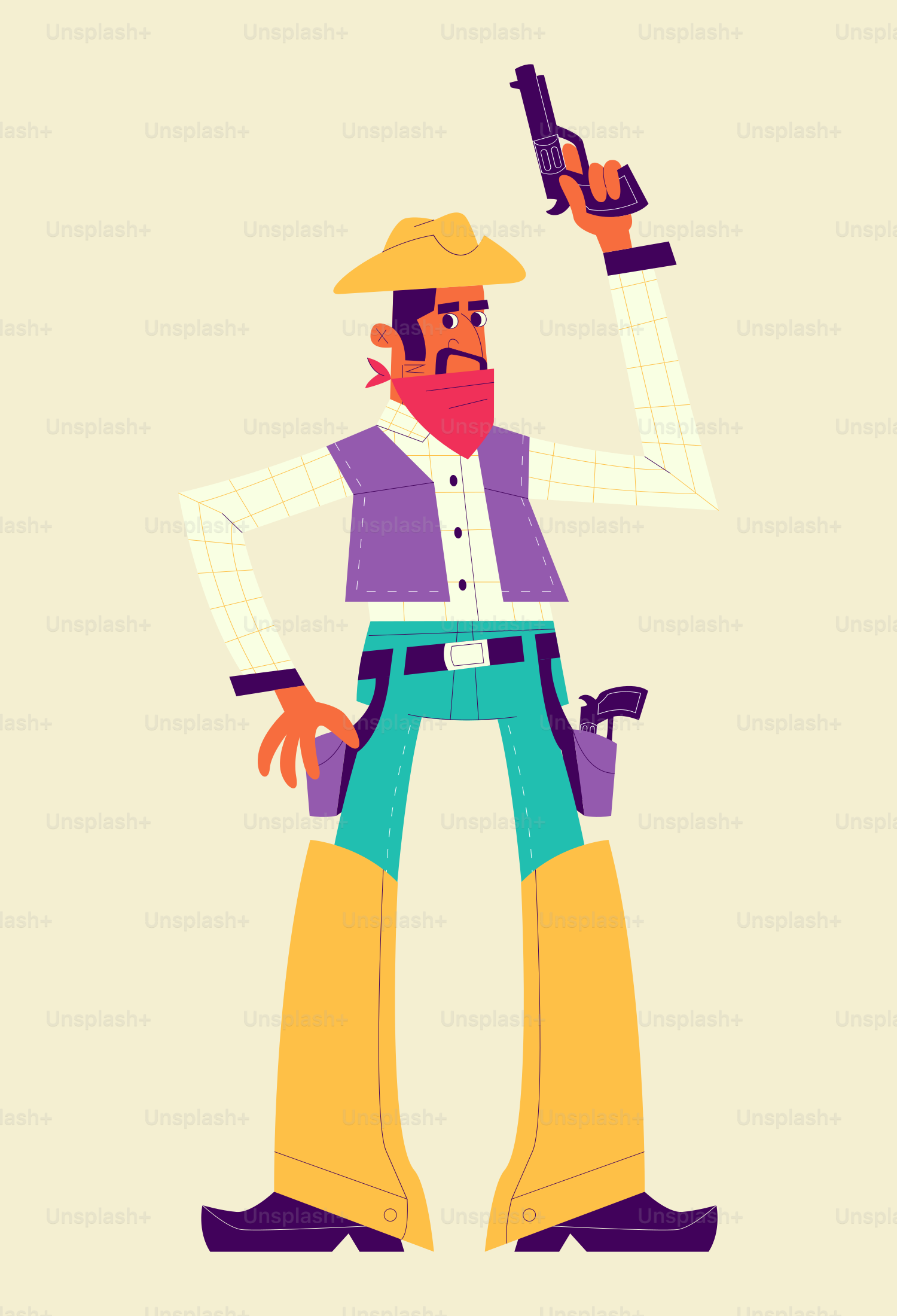 A man with a gun in his hand