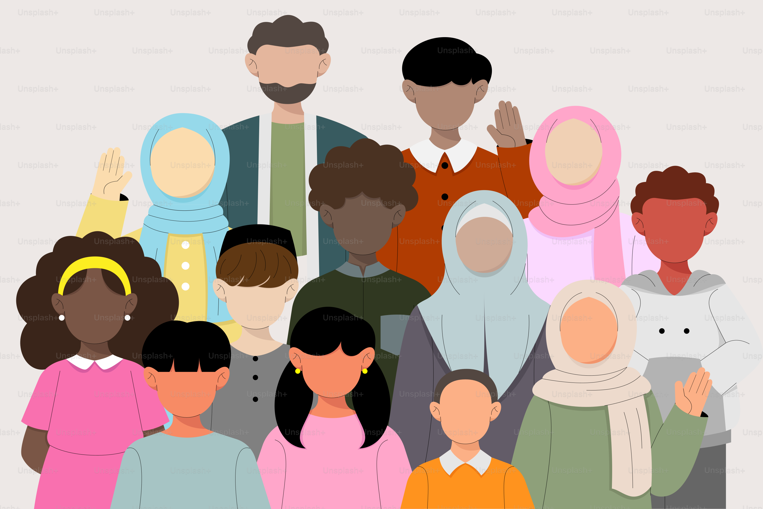 A group of people standing next to each other