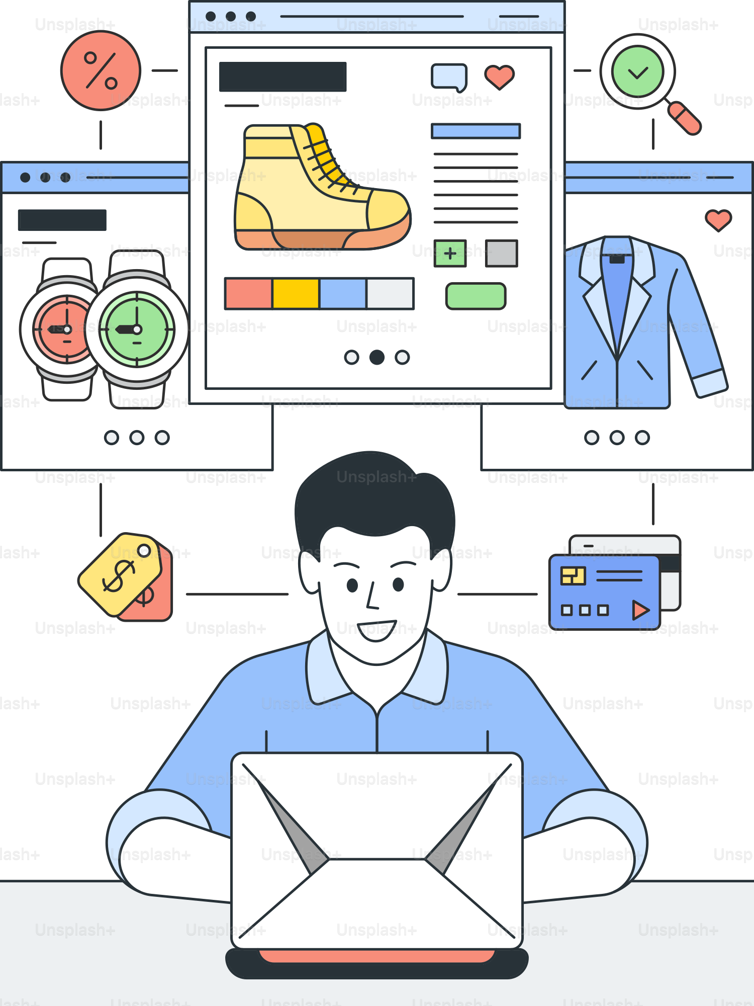 A man sitting in front of a laptop computer