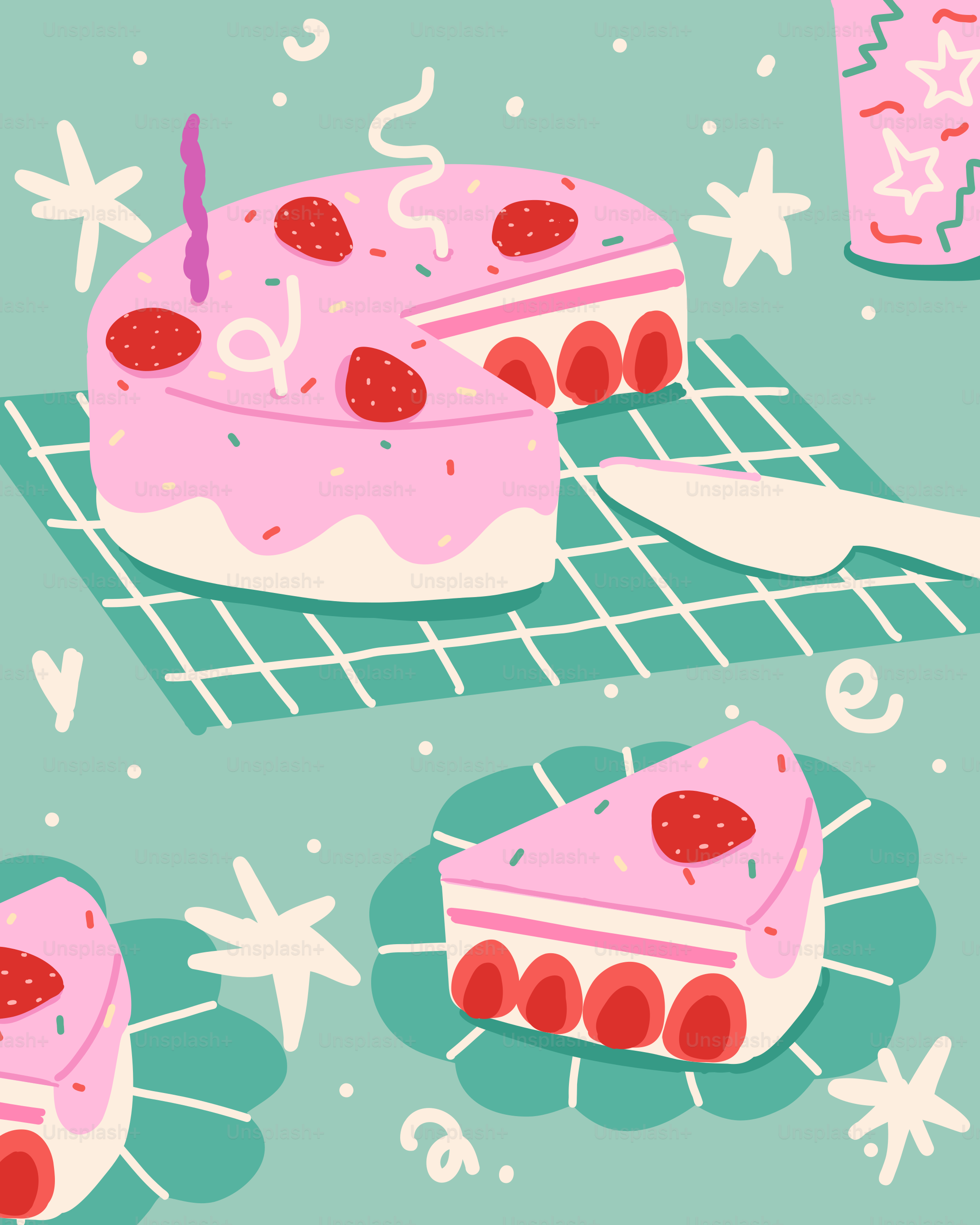 A piece of cake on a cooling rack