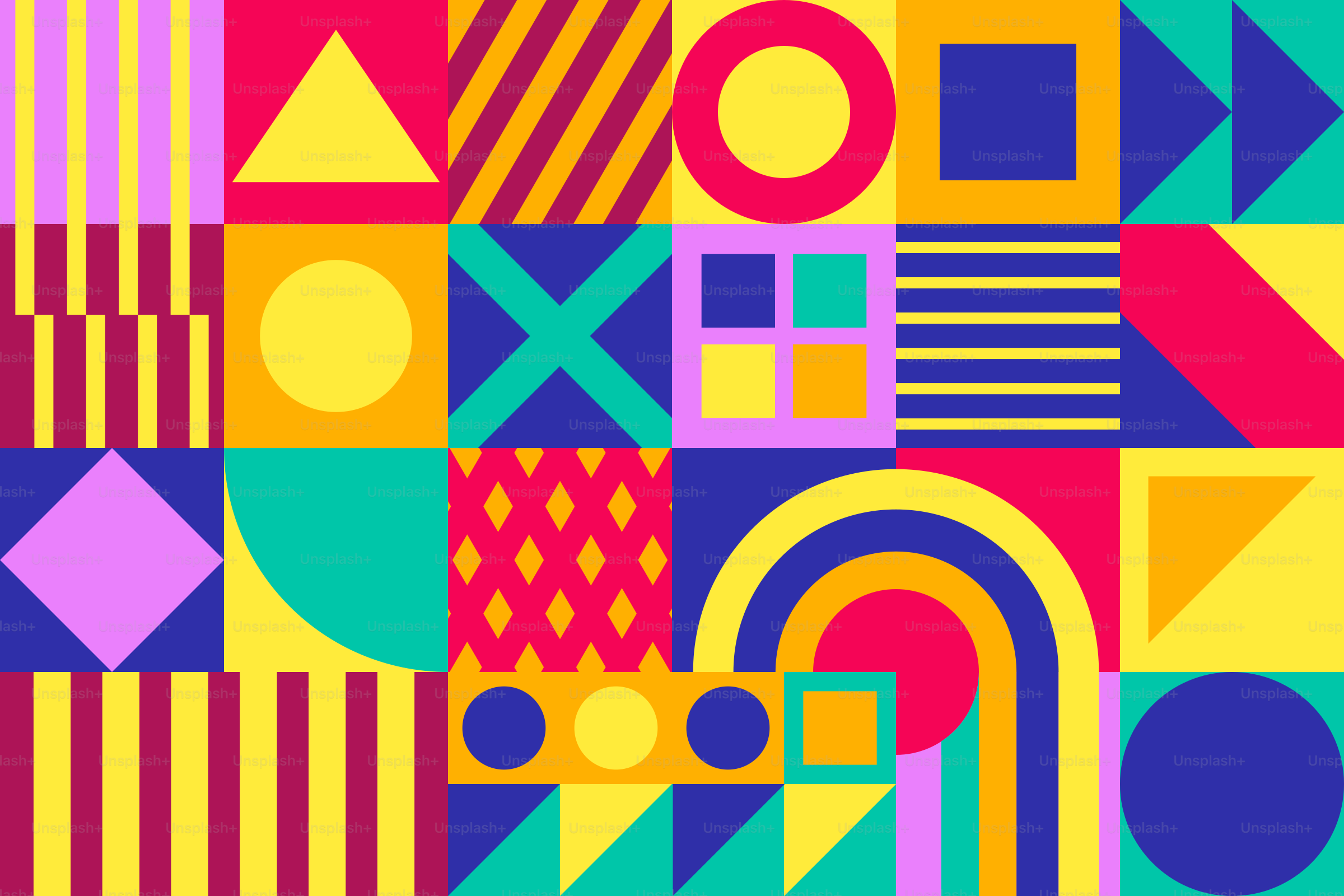 Un fondo abstracto colorido con formas geométricas