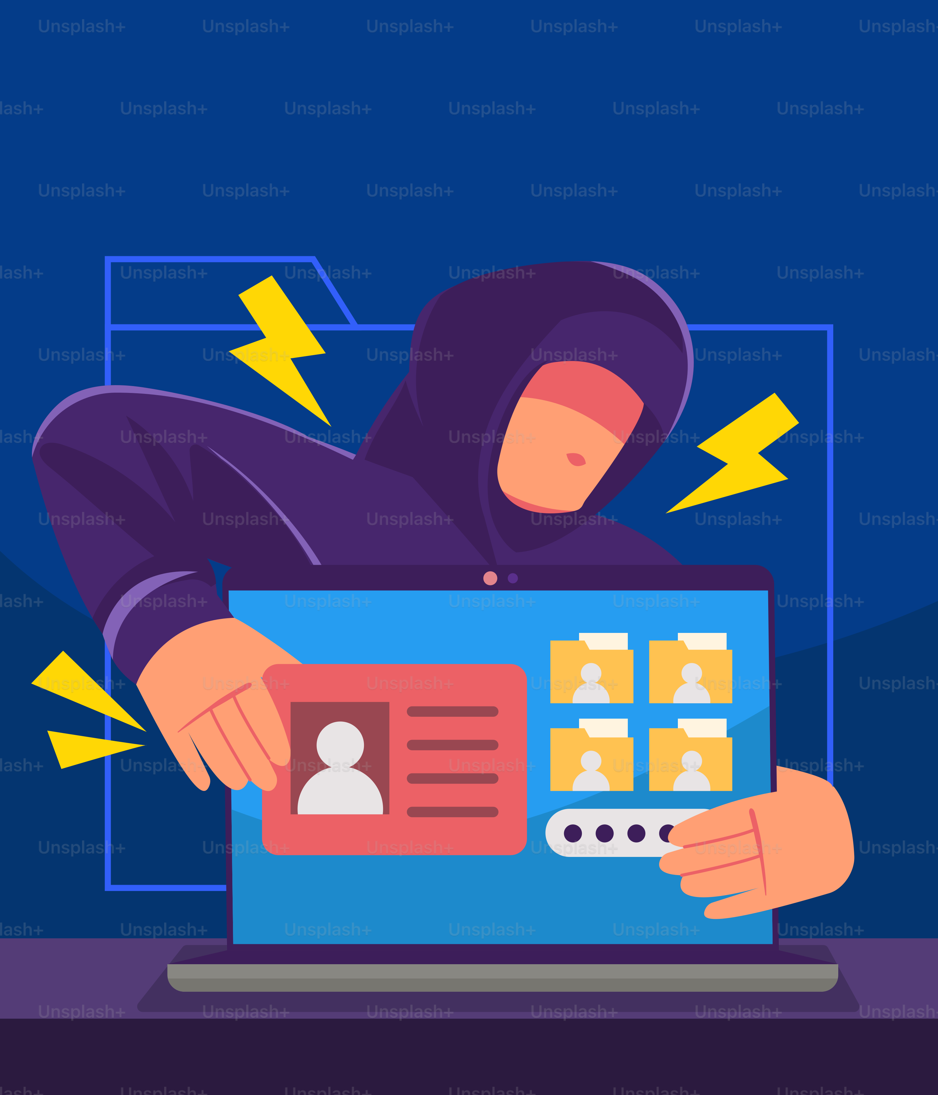 A man in a hoodie sitting on a laptop