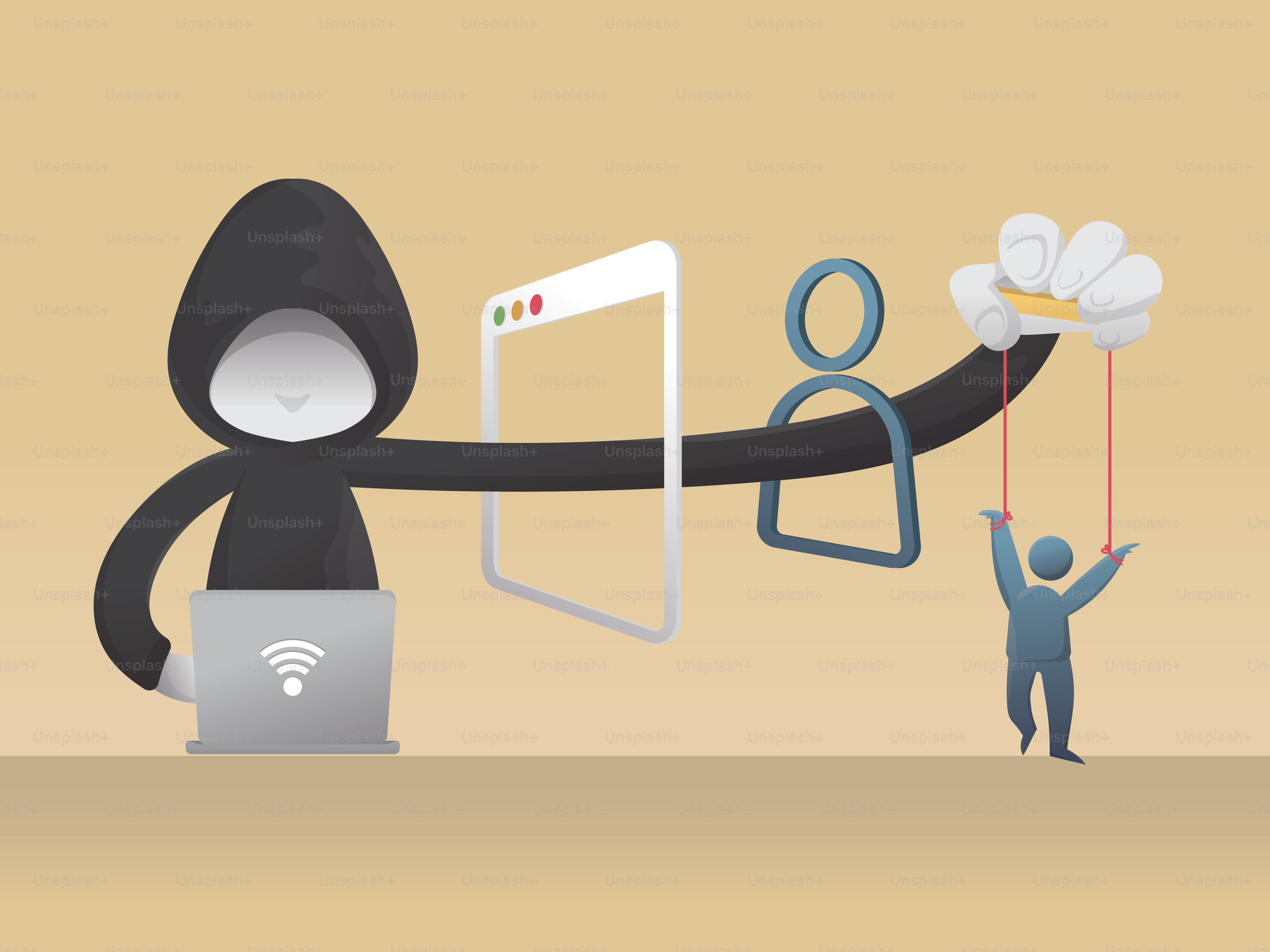 A person in a black hoodie with a laptop