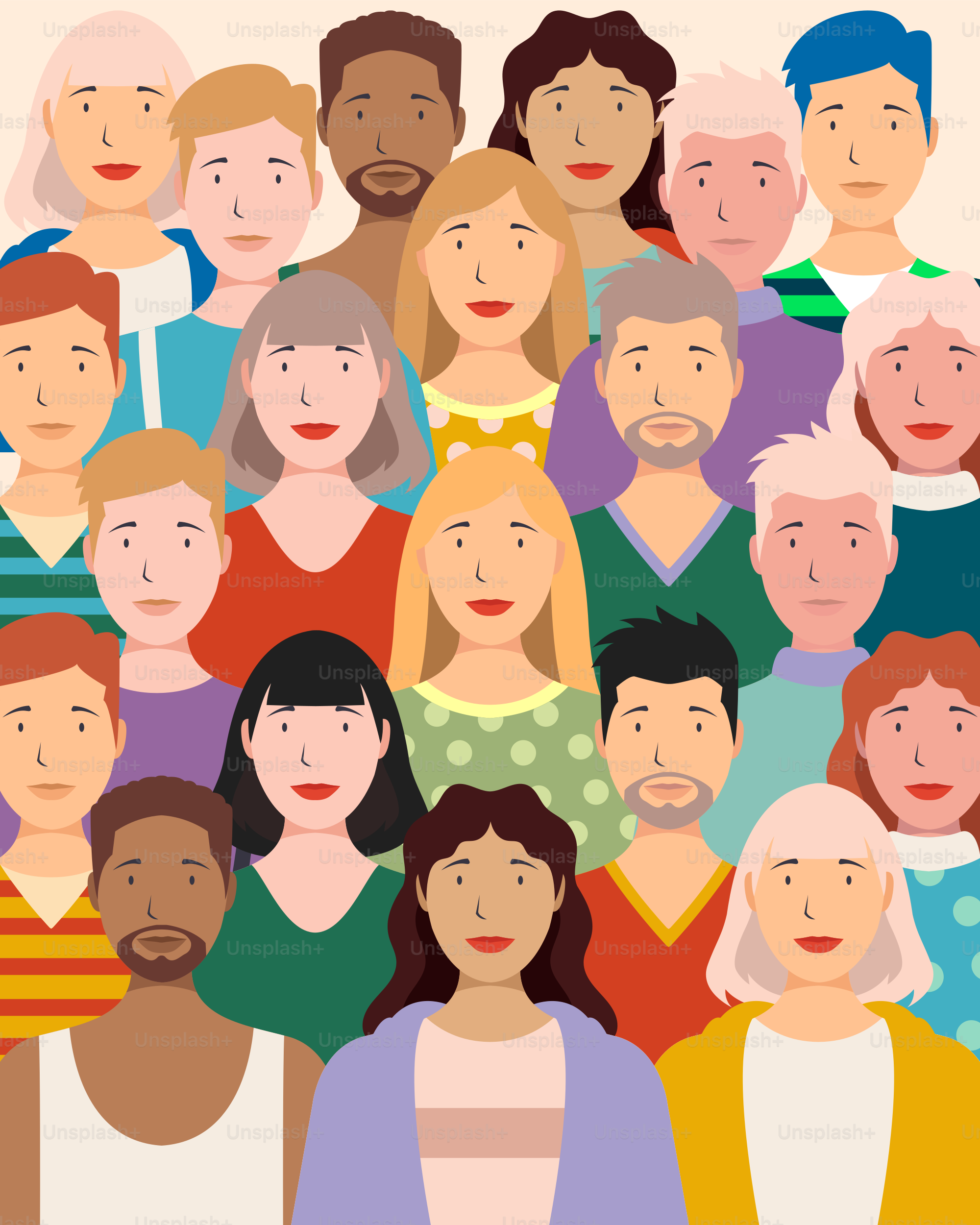 A large group of people are standing together