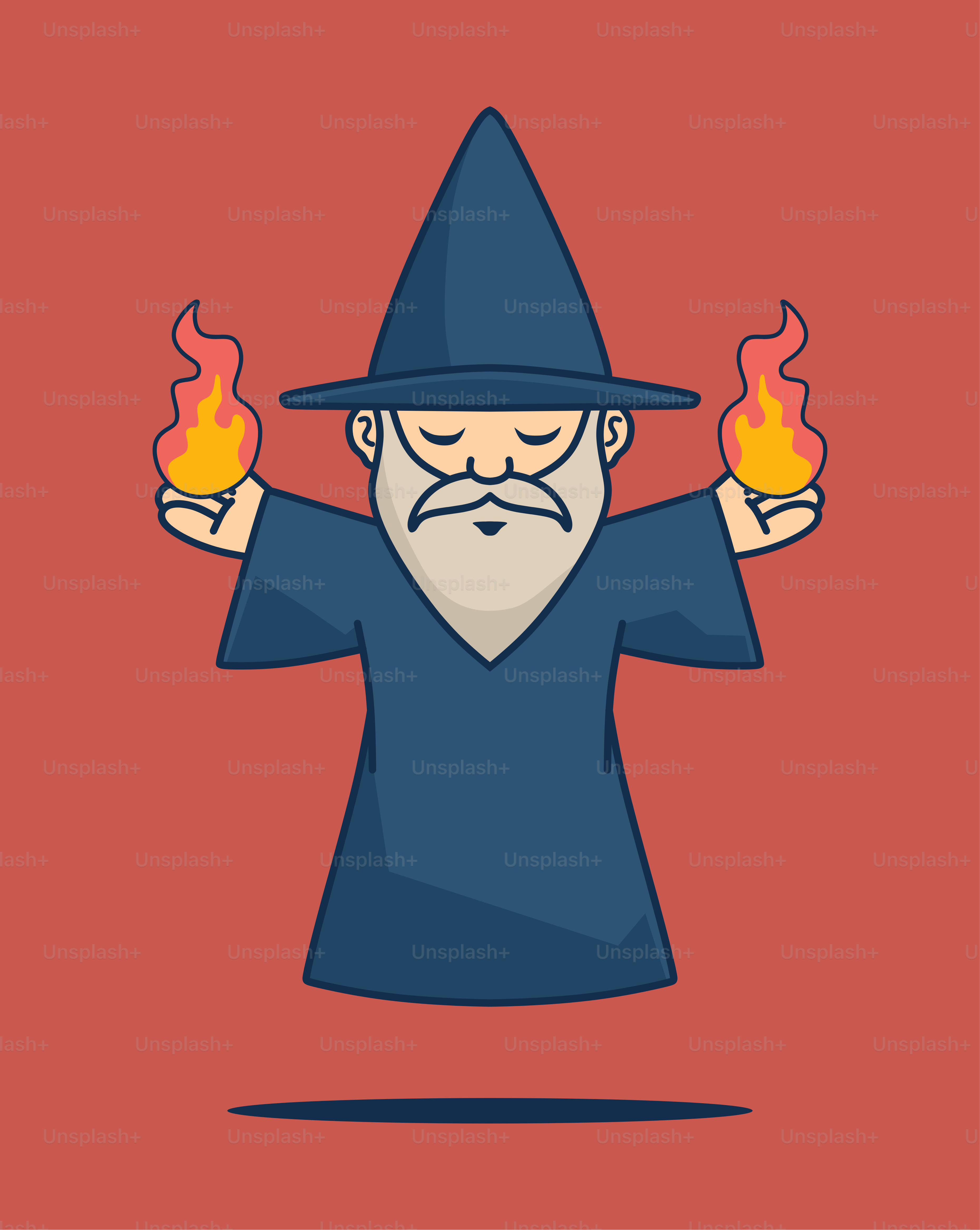 A man with a hat and a beard holding two torches