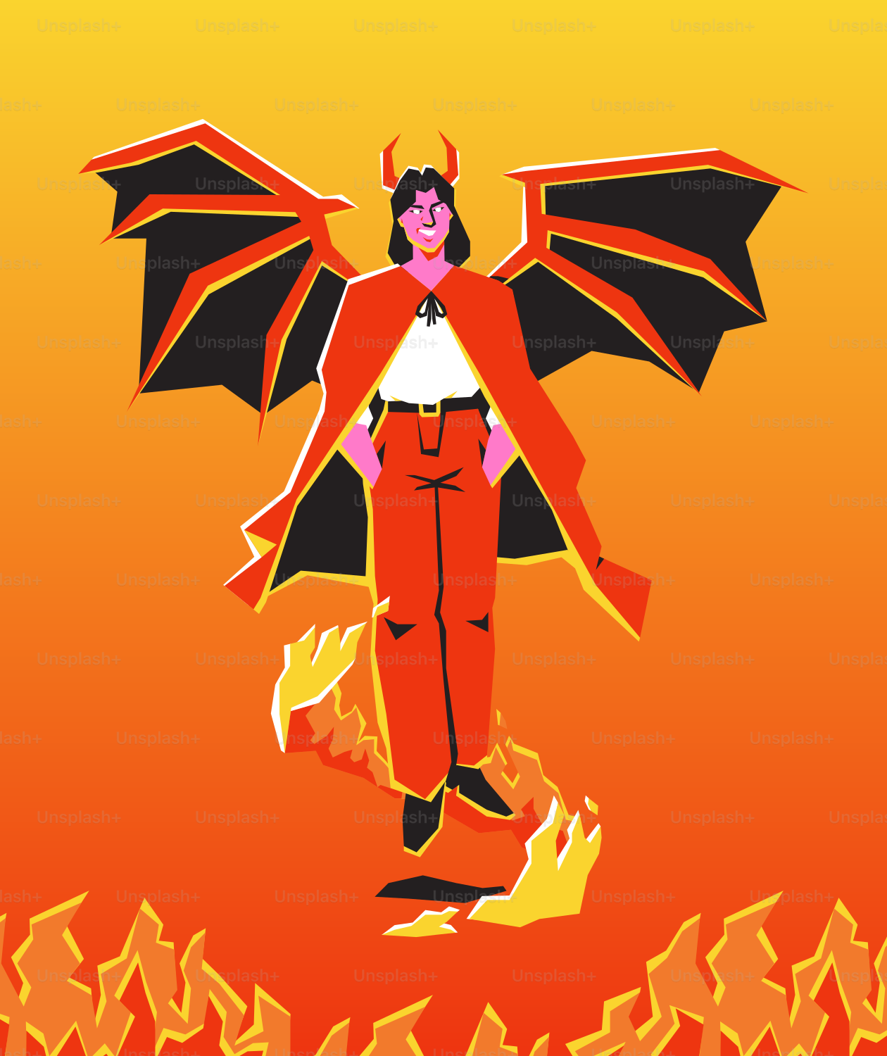 Une photo d’une femme avec un dragon sur le dos