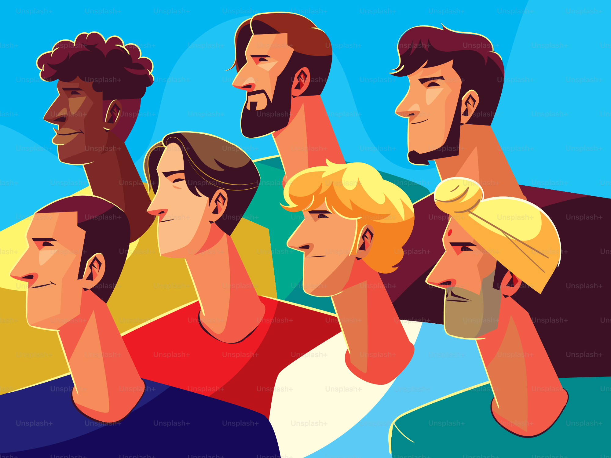 A group of men standing next to each other