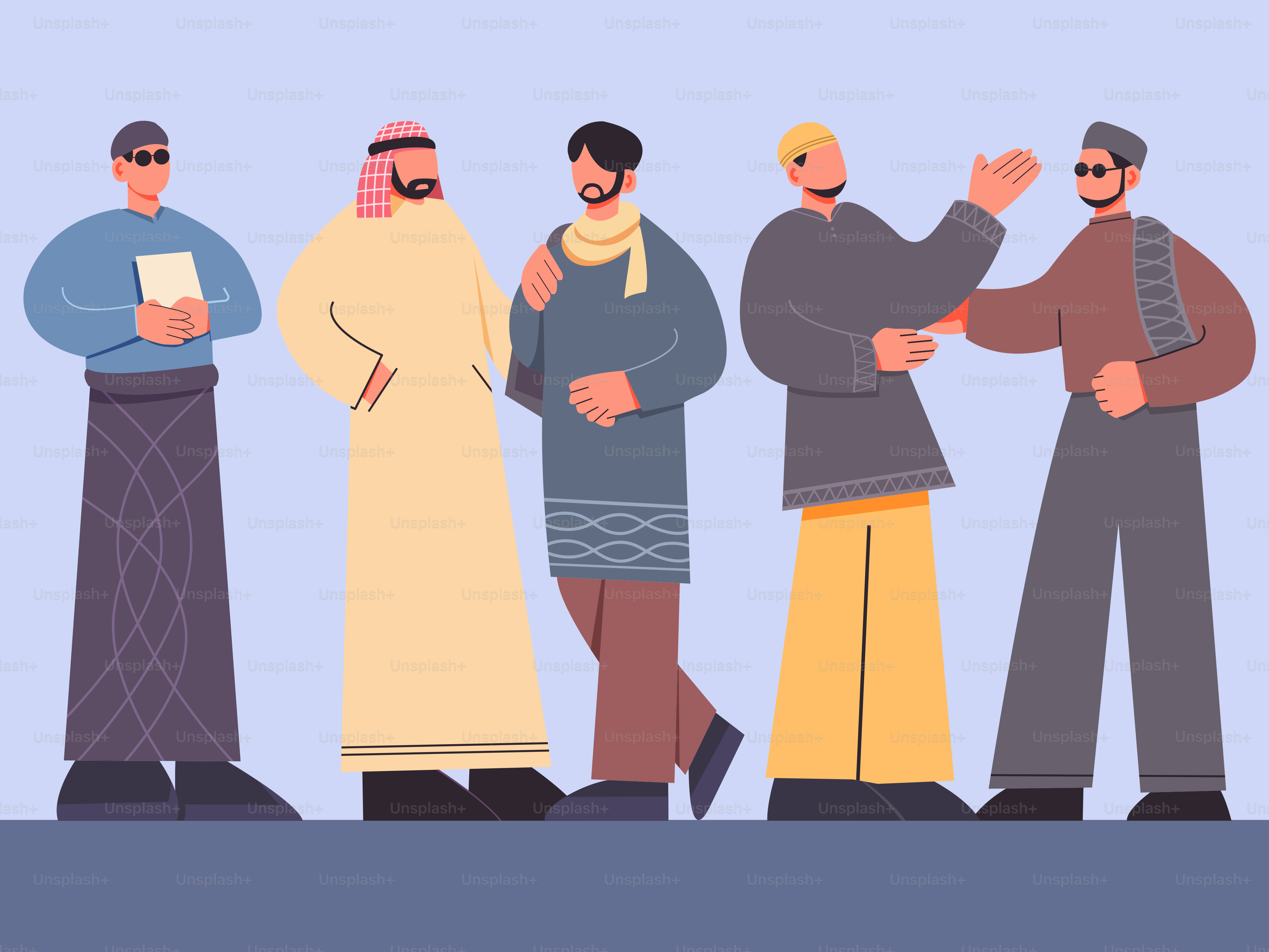 A group of men standing next to each other