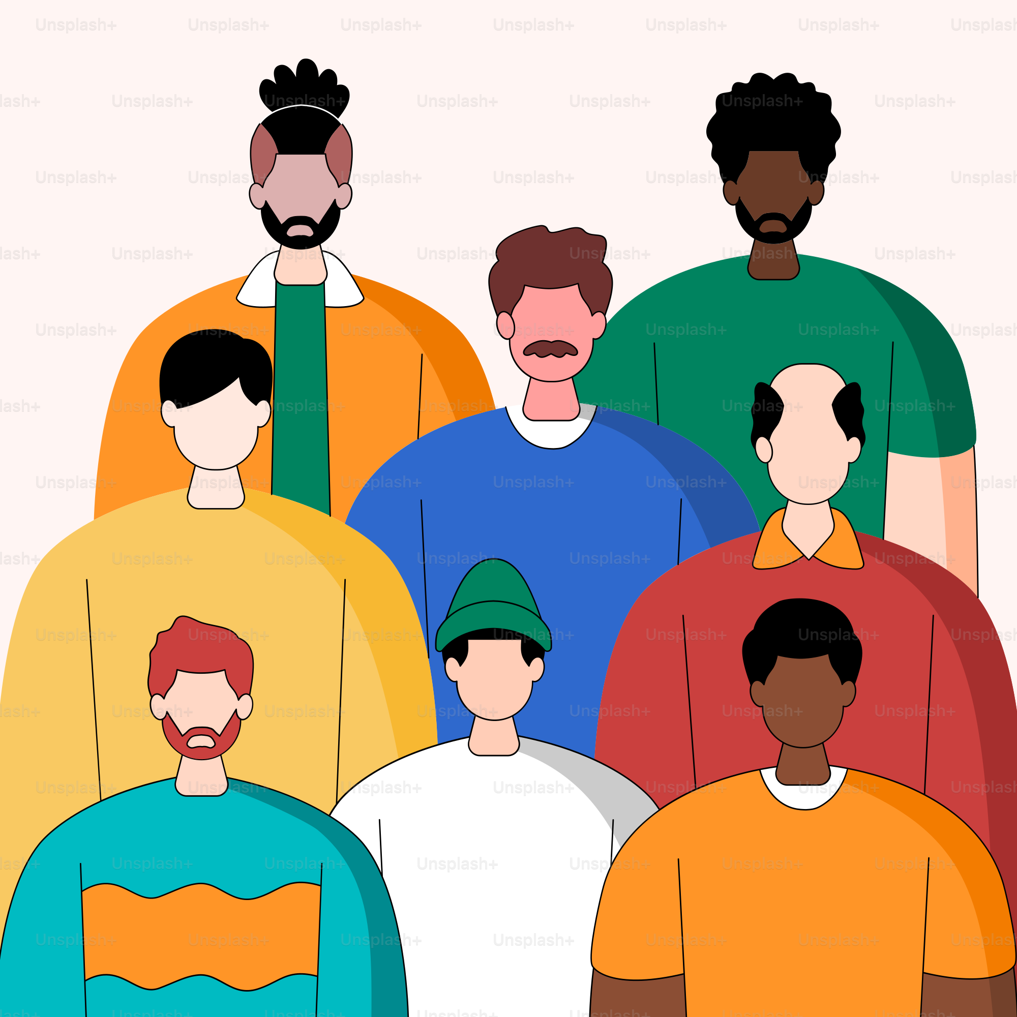 A group of men standing next to each other