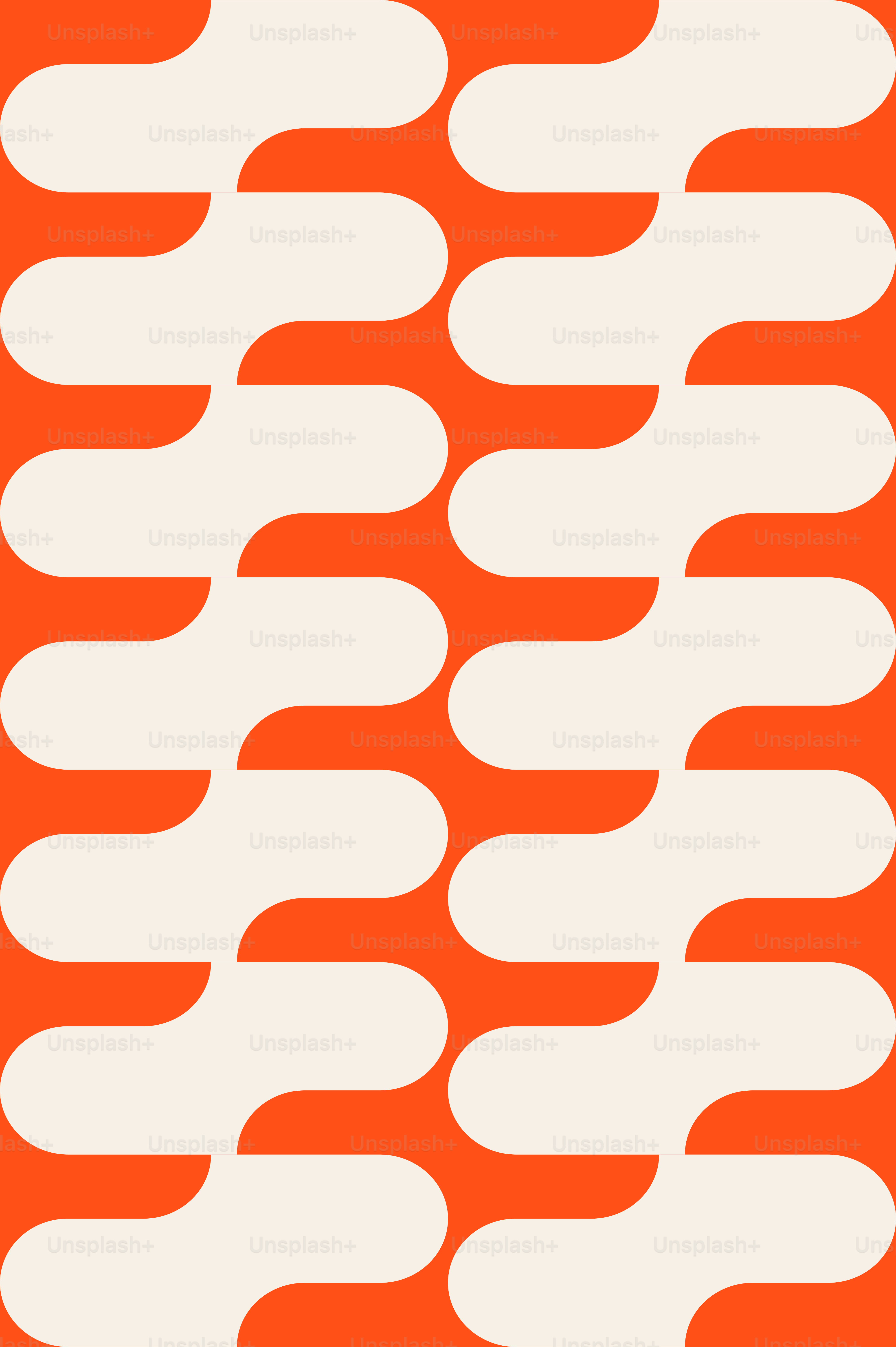 An orange and white pattern with a white background