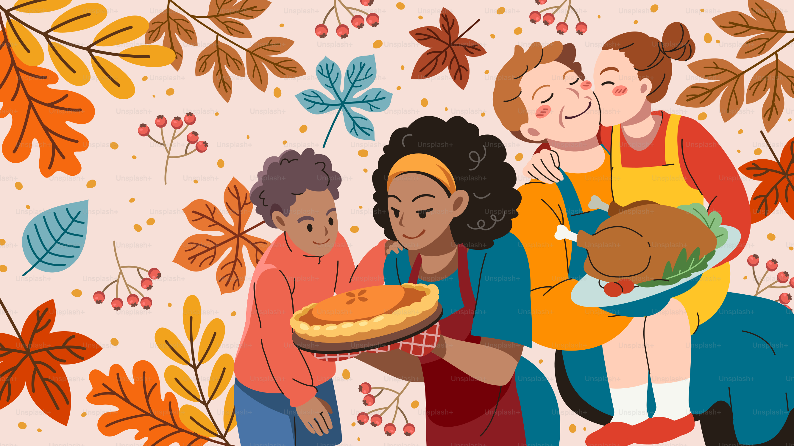 A group of people holding a plate of food