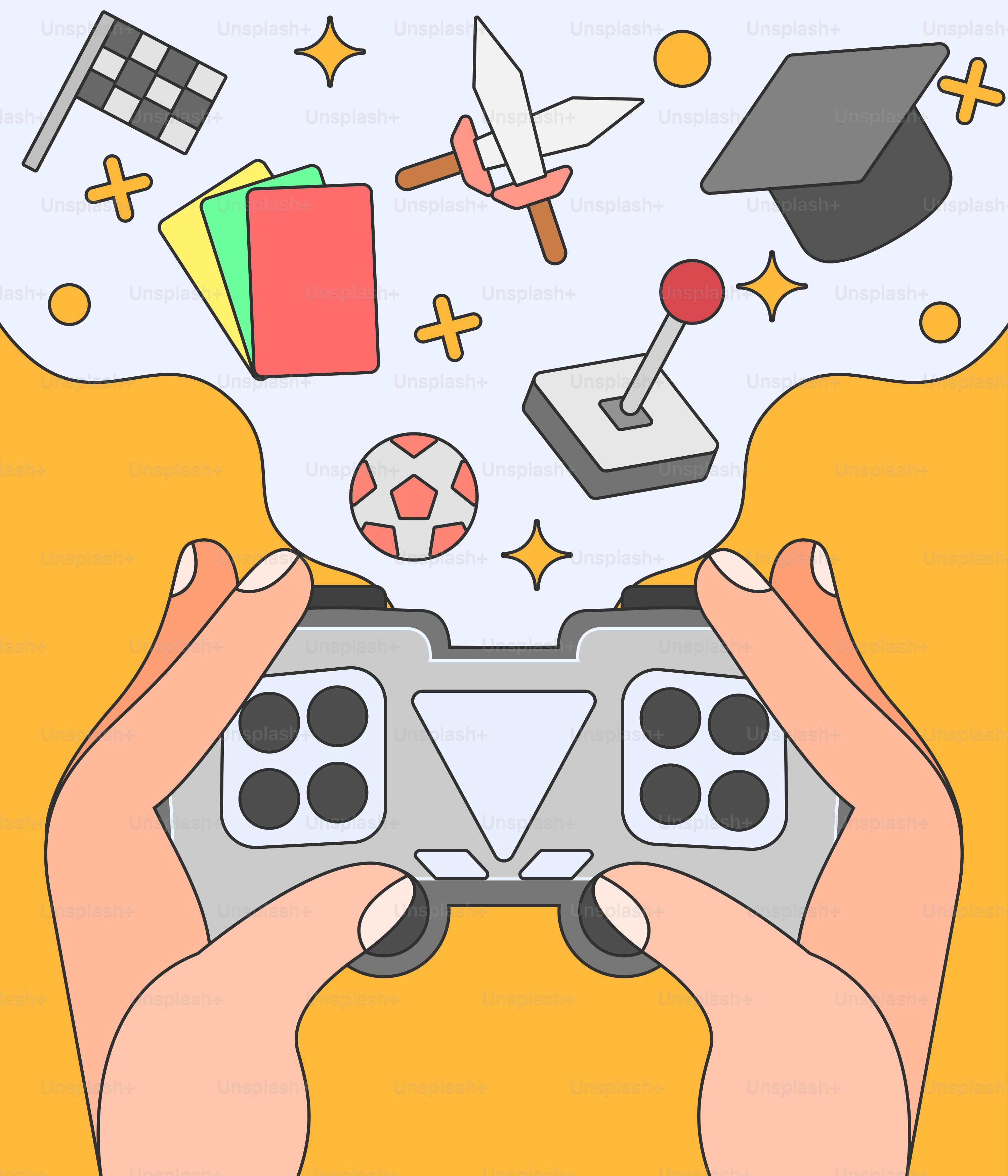 A person holding a video game controller in their hands
