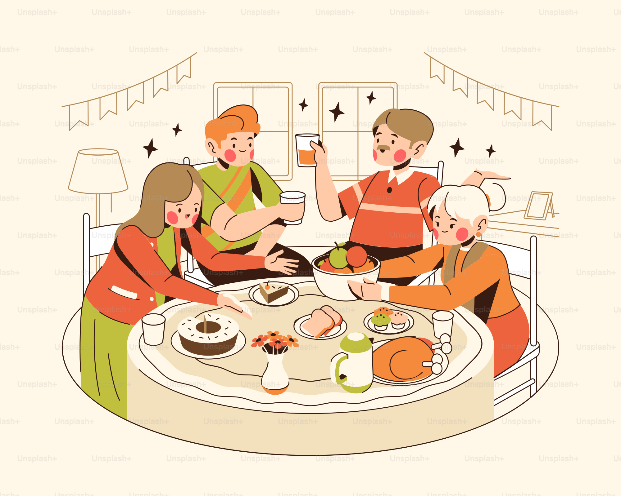 A group of people sitting around a table eating sushi