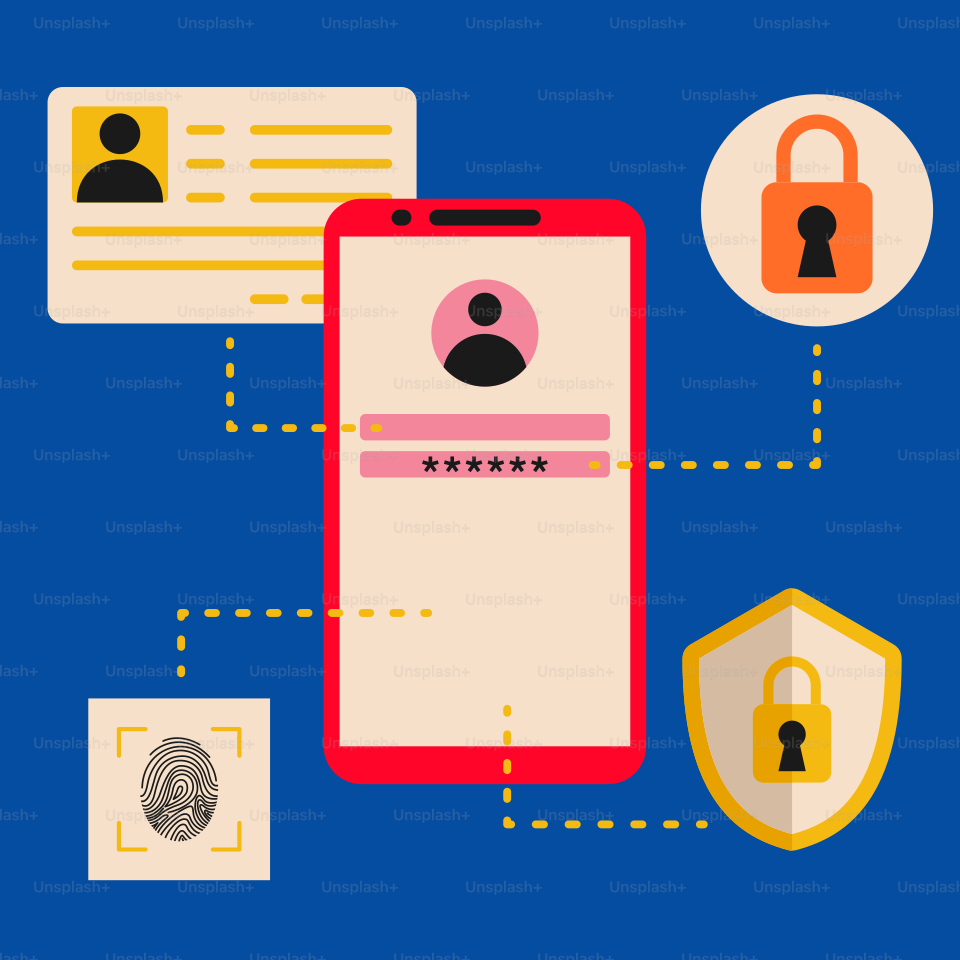 A phone with a padlock and a padlock on it