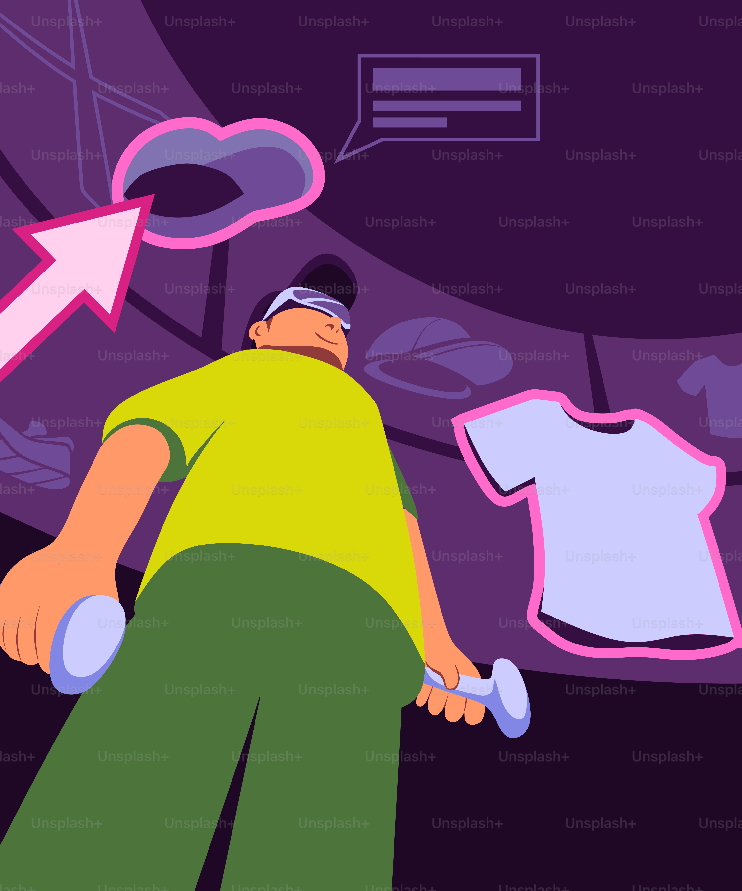 A cartoon of a man holding a tennis racquet