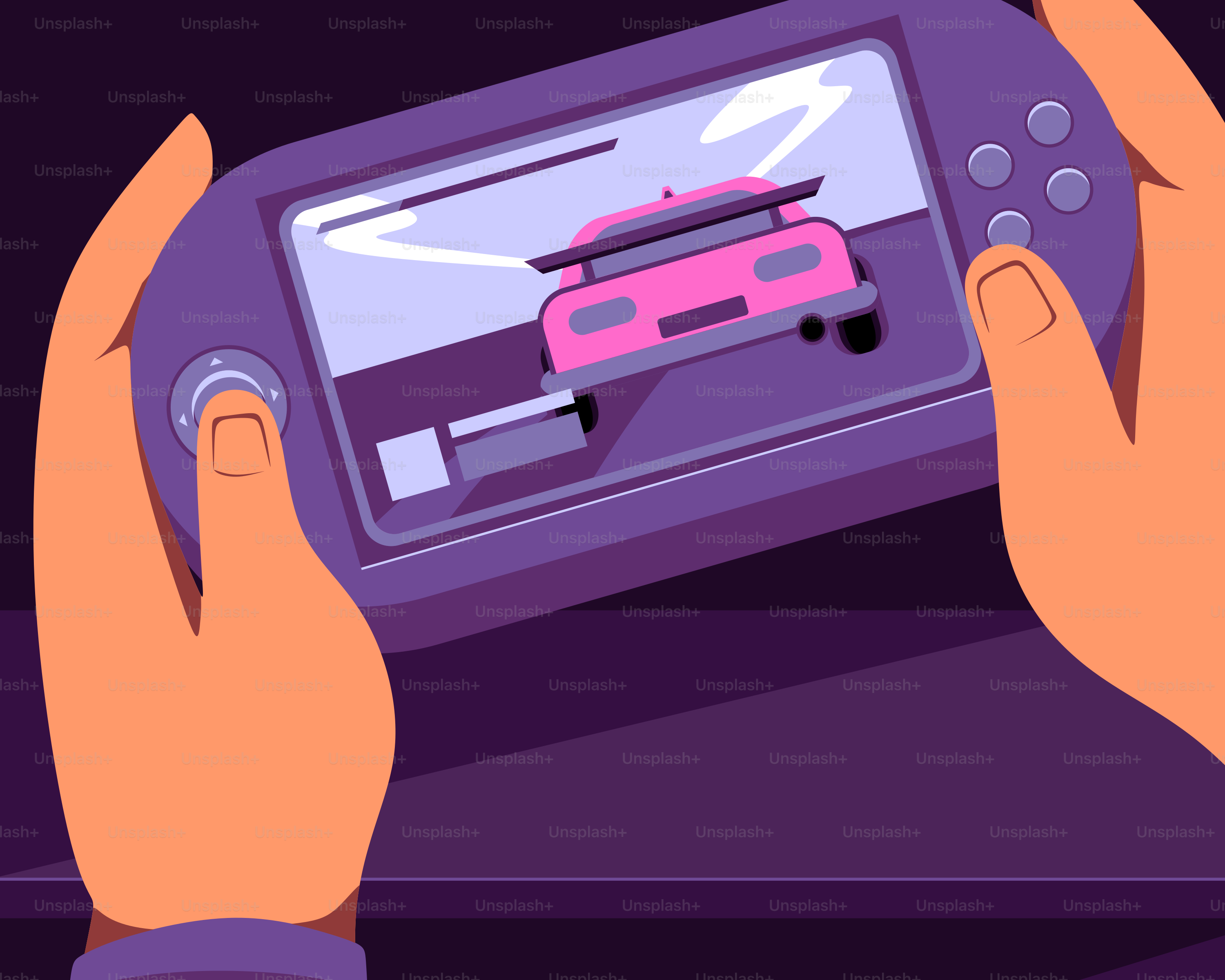 A person holding a game controller in their hands