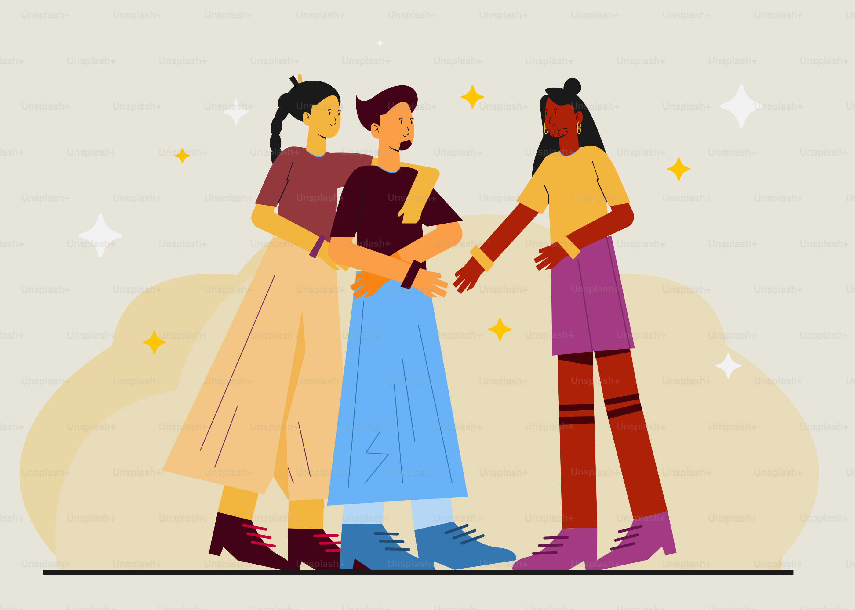 A group of people standing next to each other