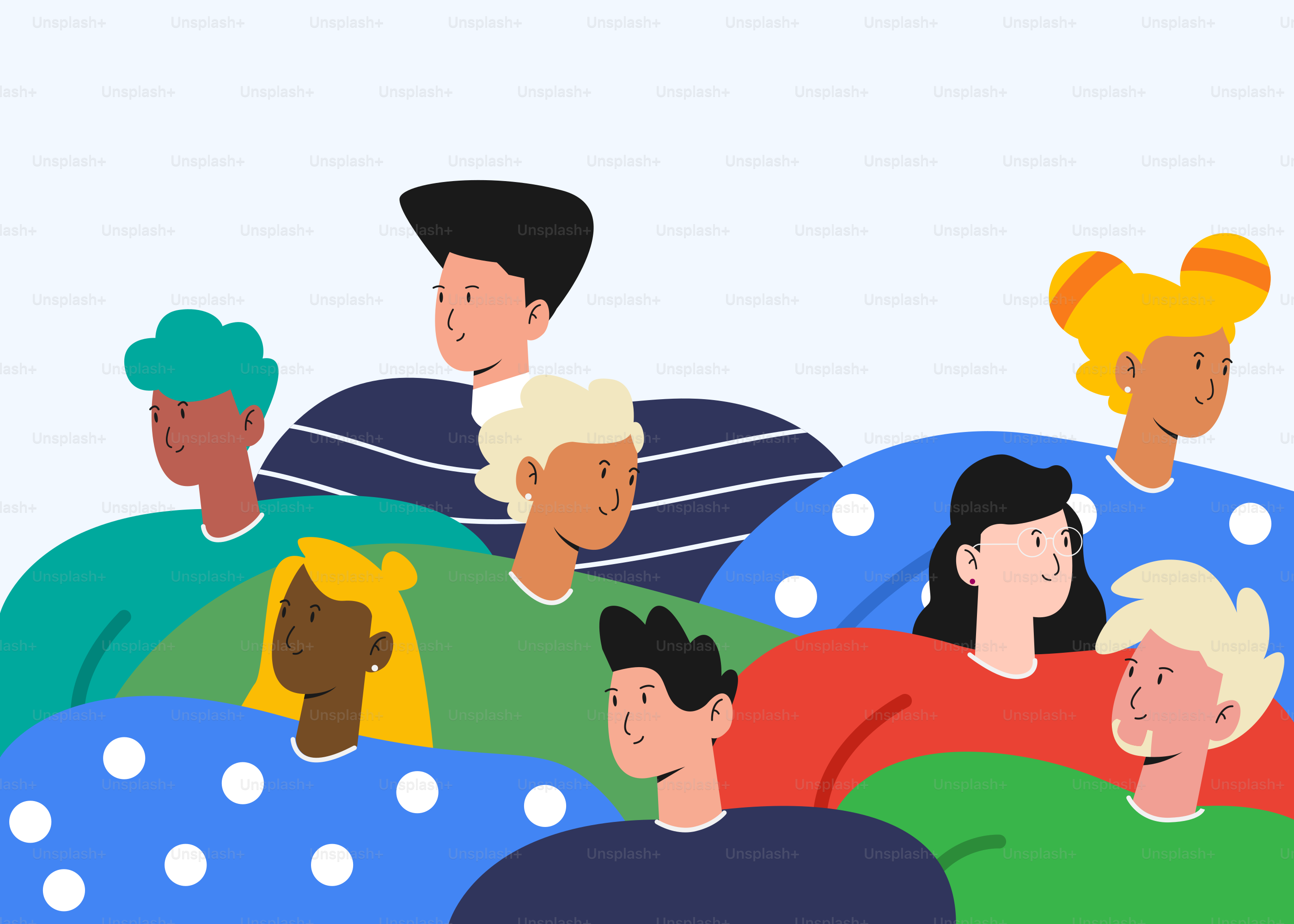 Um grupo de pessoas sentadas em cima de uma pilha de travesseiros