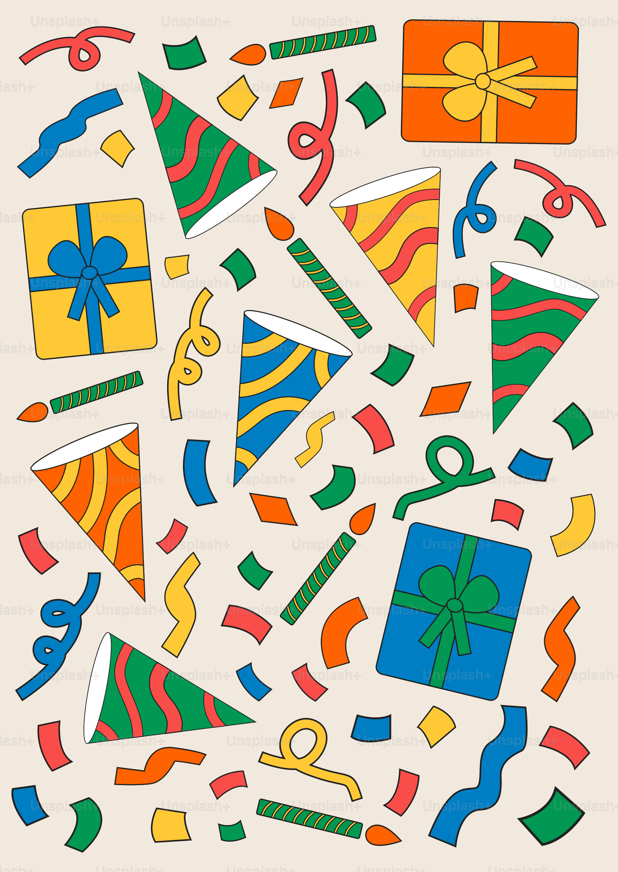 A picture of a bunch of different items on a white background