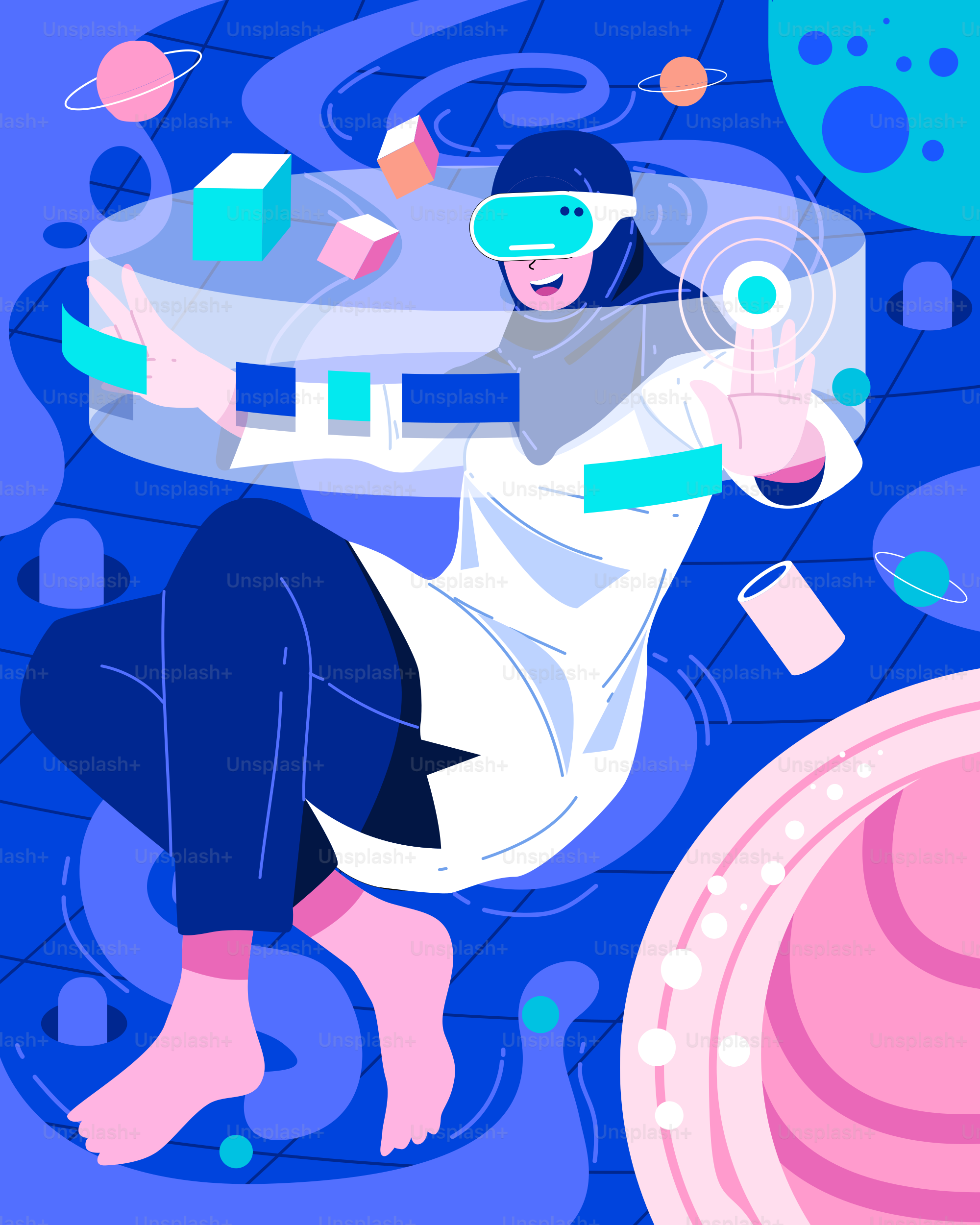 Eine Frau, die neben einem Teller mit Essen auf dem Boden sitzt