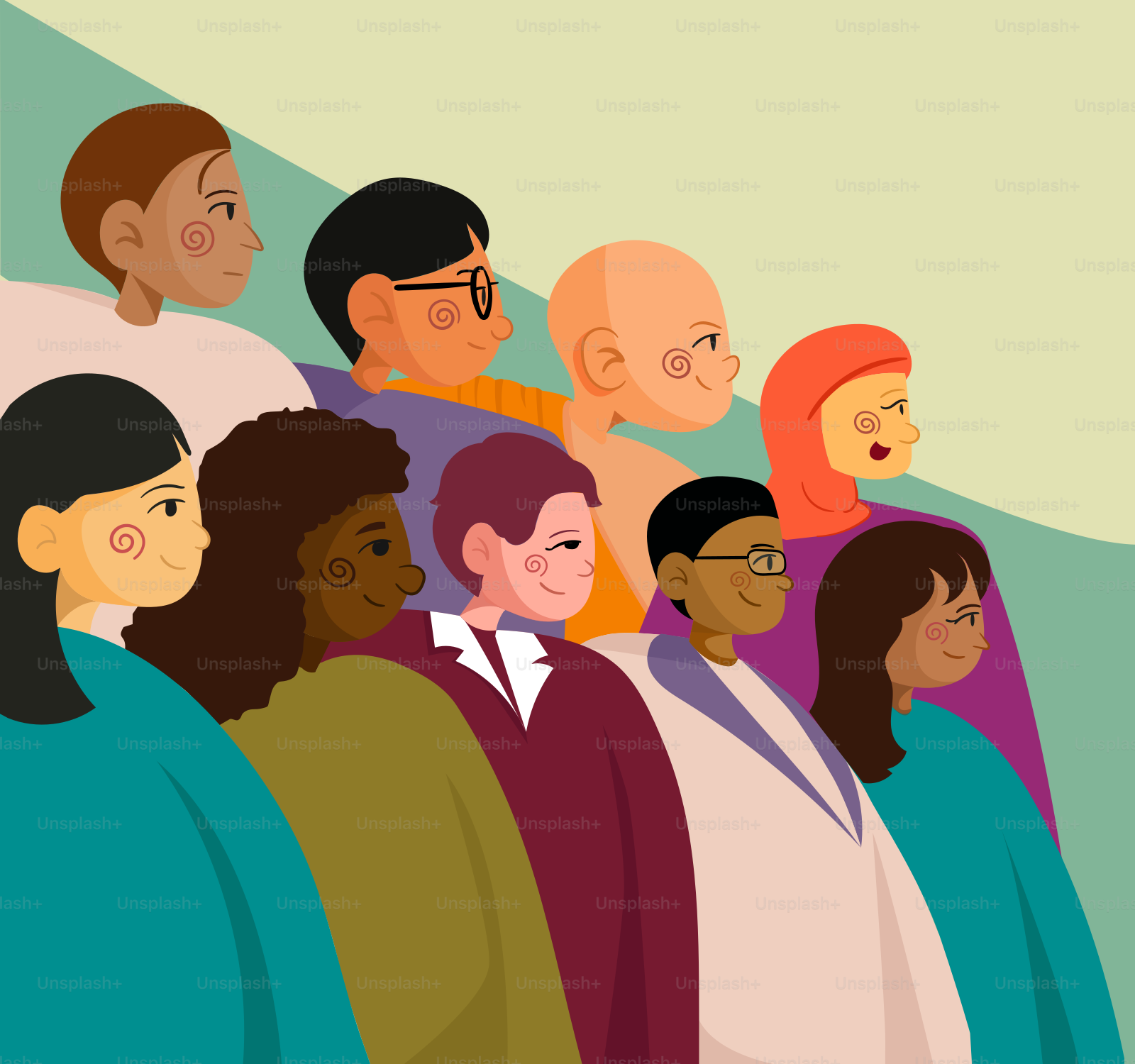 A group of people standing next to each other