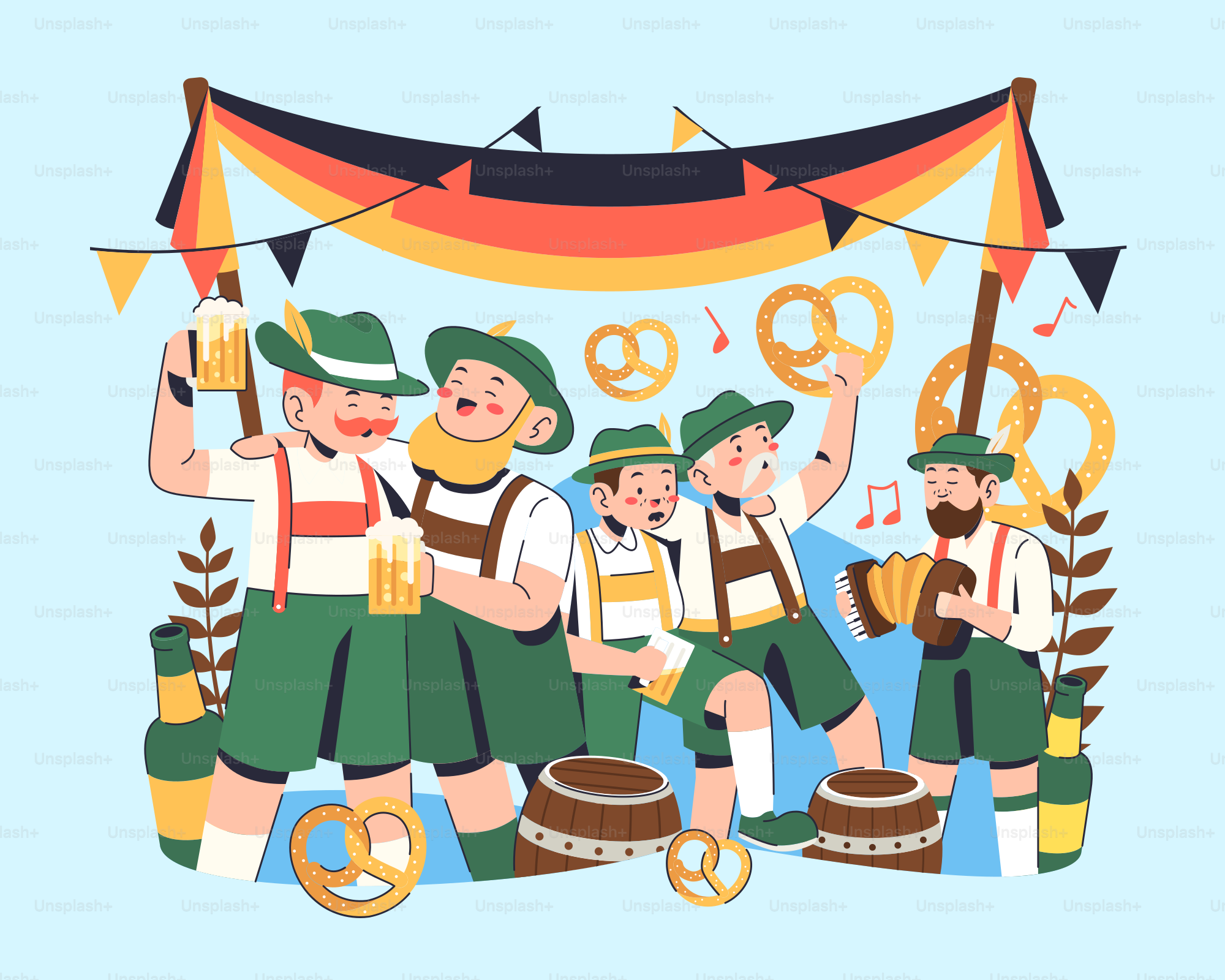 Eine Gruppe von Menschen, die nebeneinander stehen