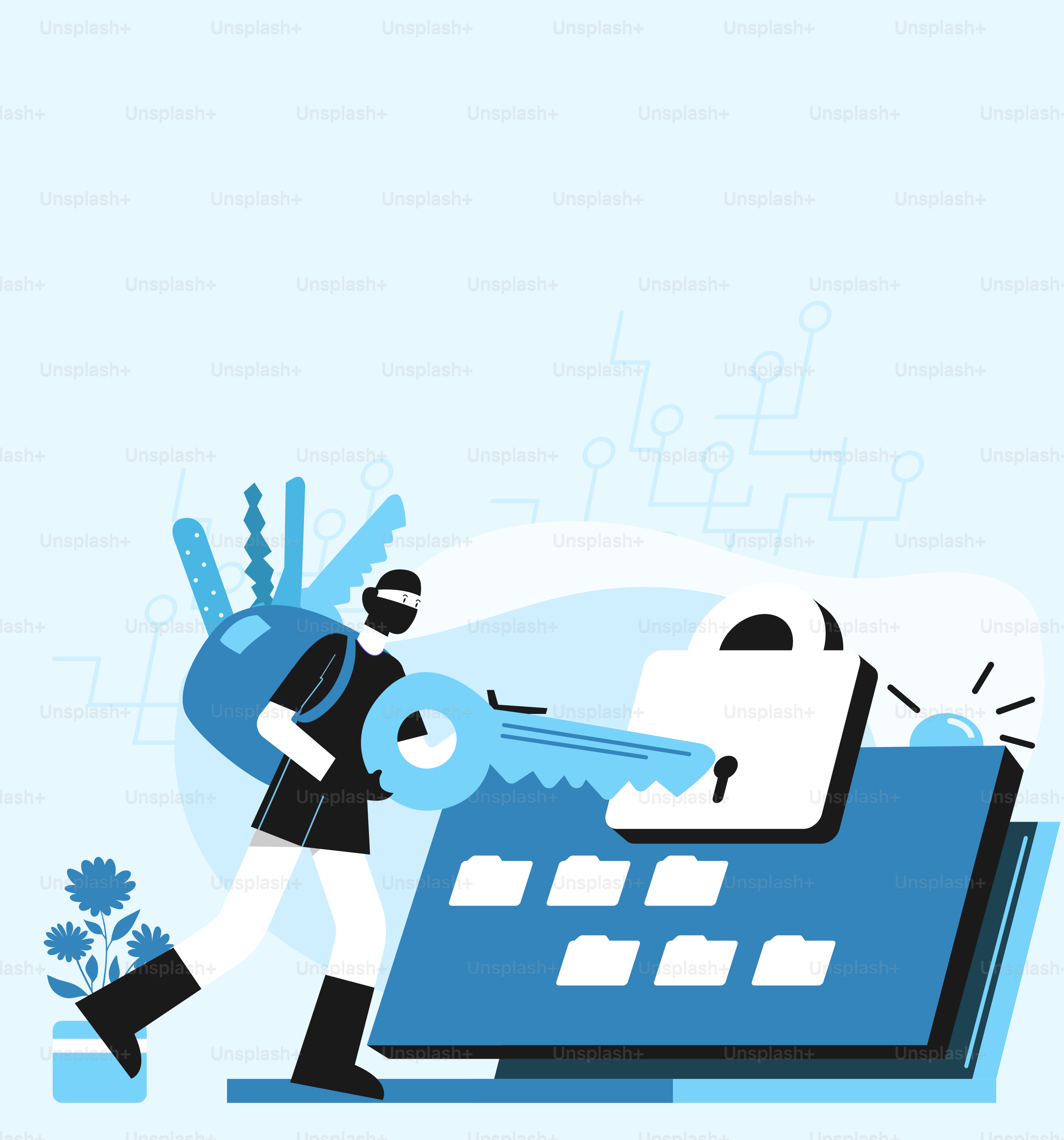 A man walking past a key on a book