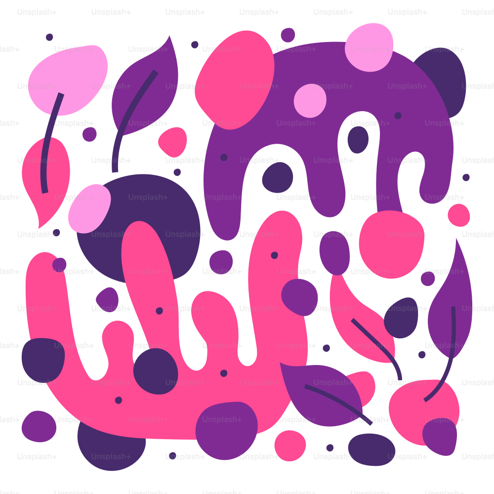 Un diseño en rosa, morado y negro con fondo blanco vector – Imagen de  Abstracto en Unsplash, image size:3000x3000