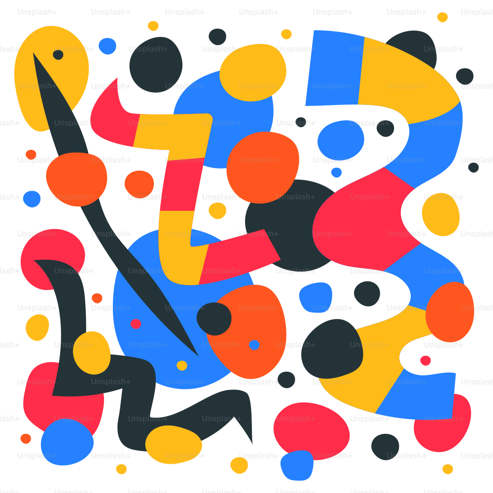 A picture of a colorful abstract design