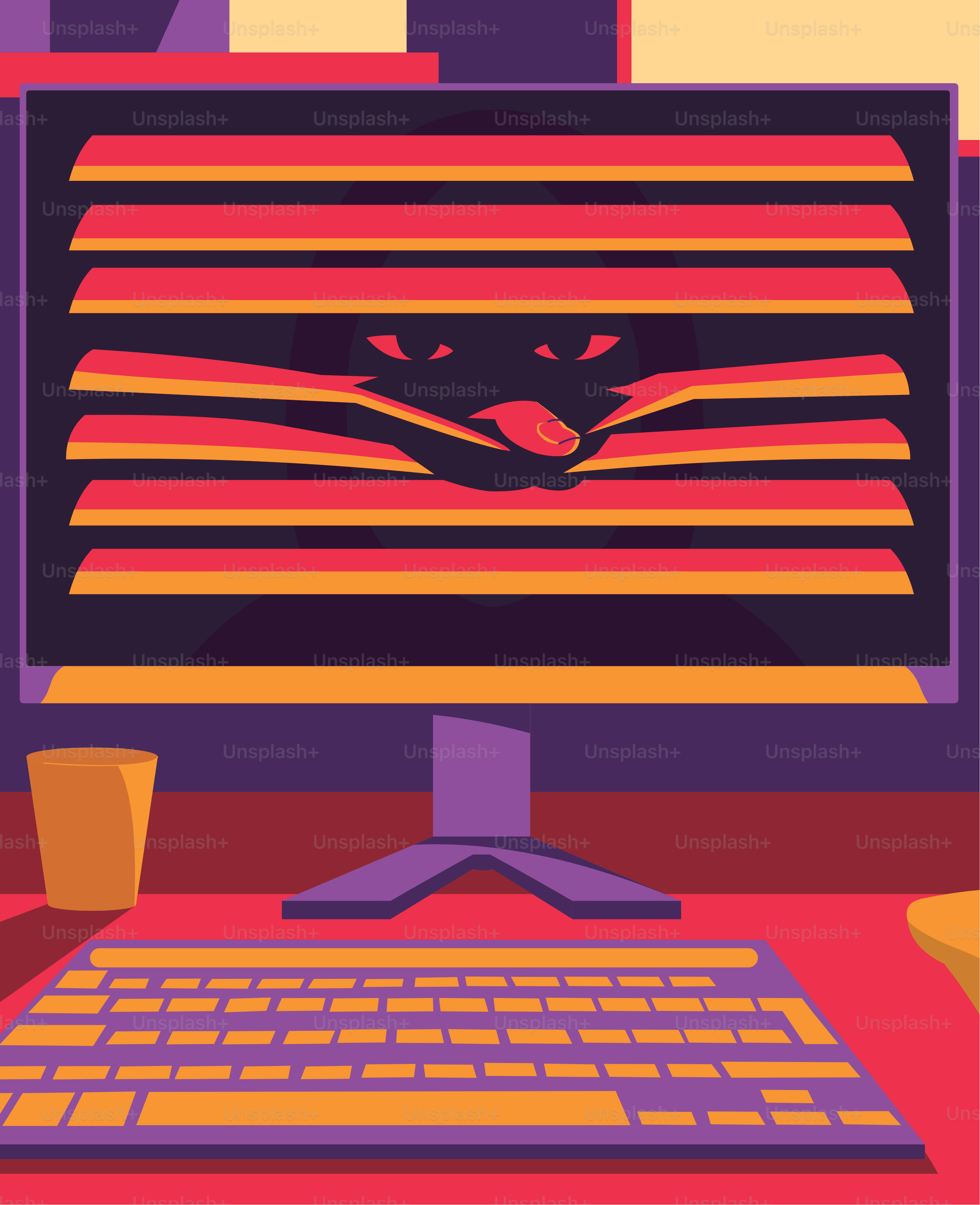 A computer monitor sitting on top of a desk