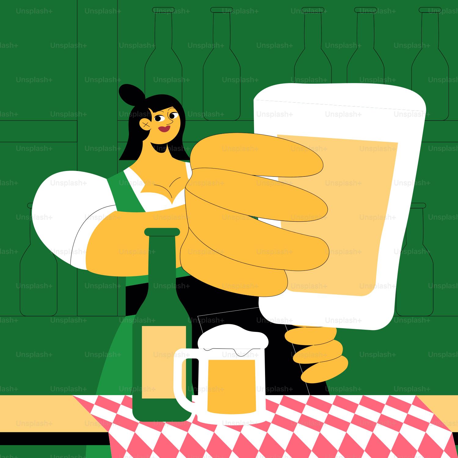 Une personne tenant une bière à la main
