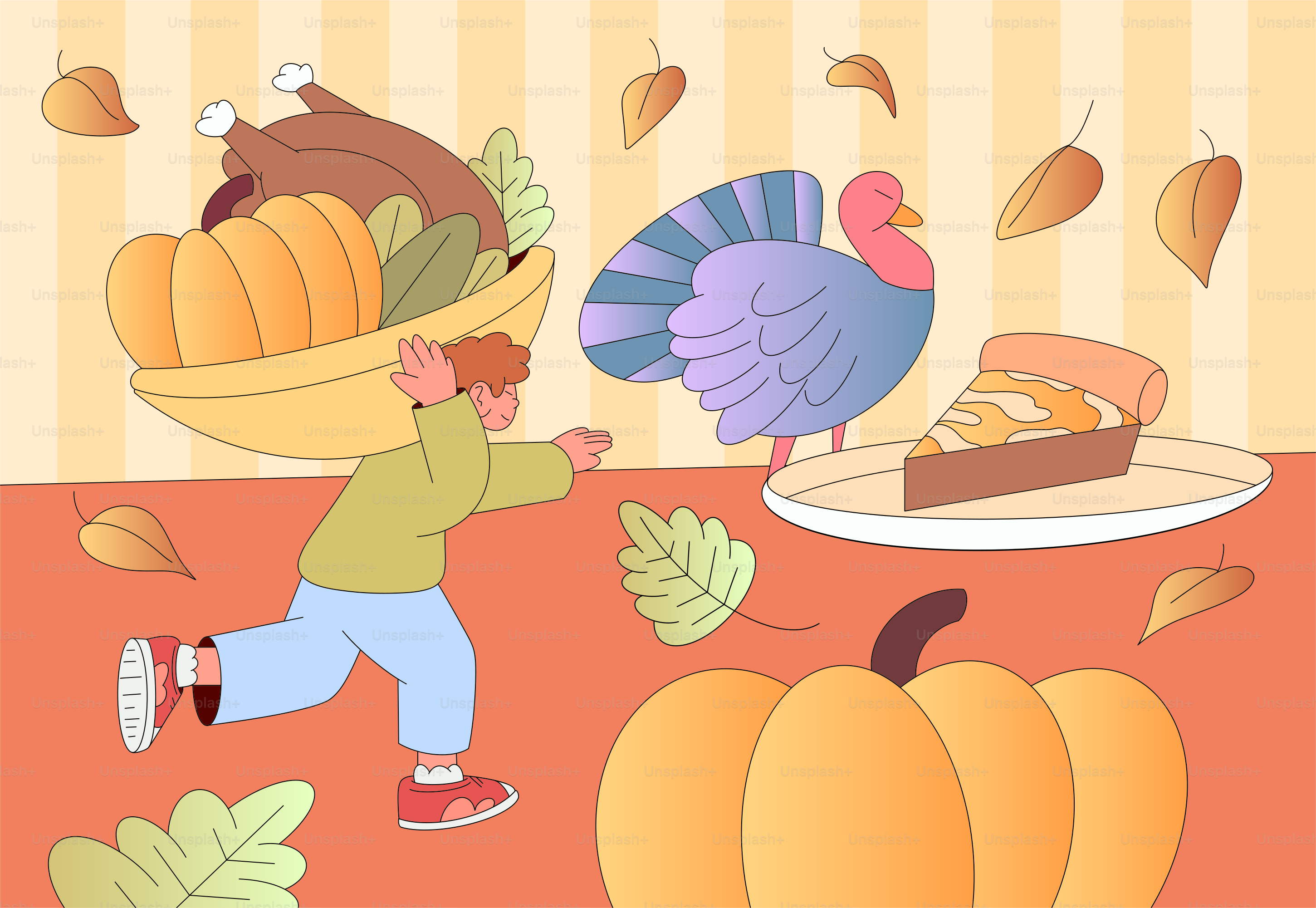 A little boy that is standing in front of a table