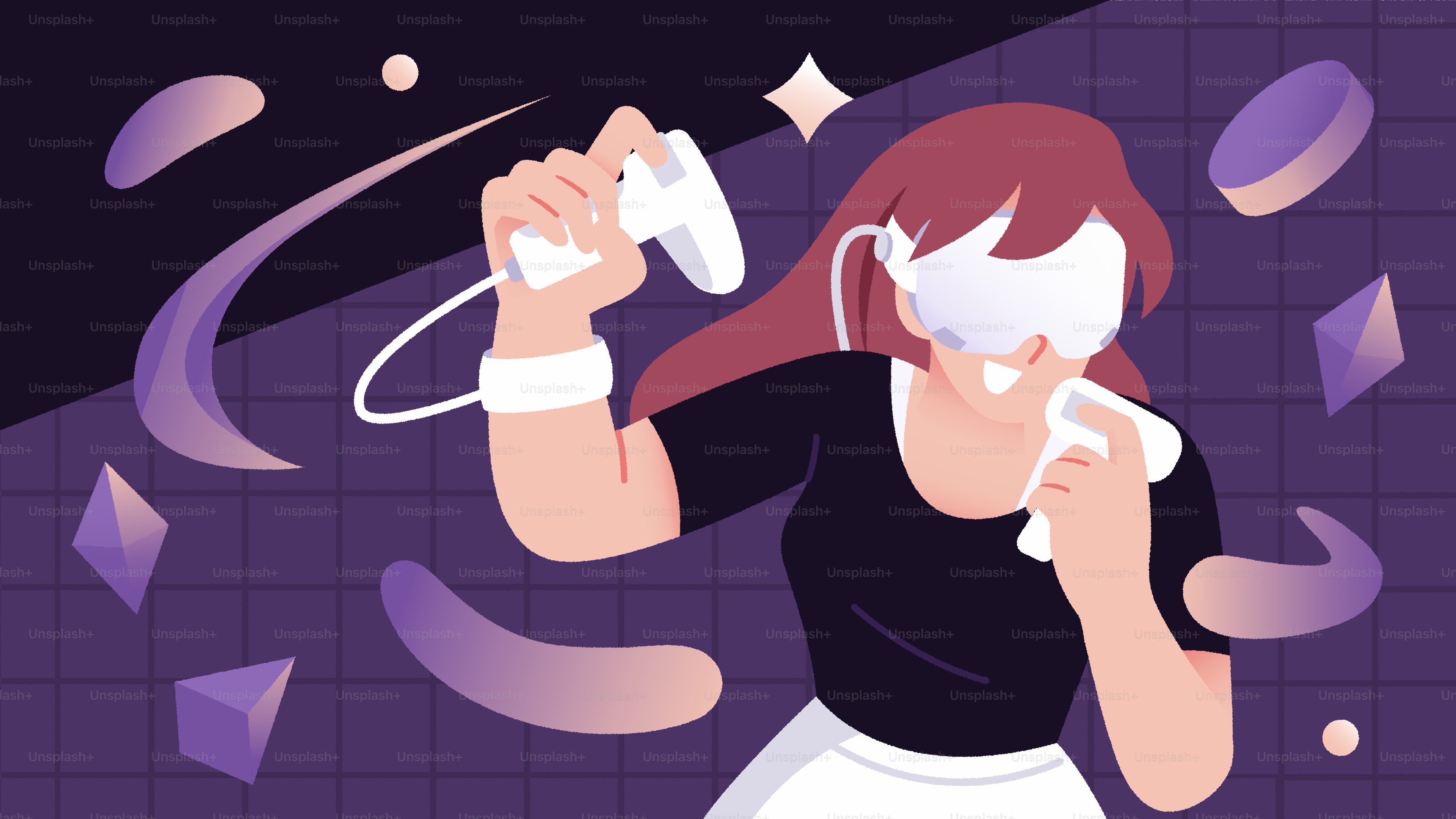 A woman holding a video game controller in her hand