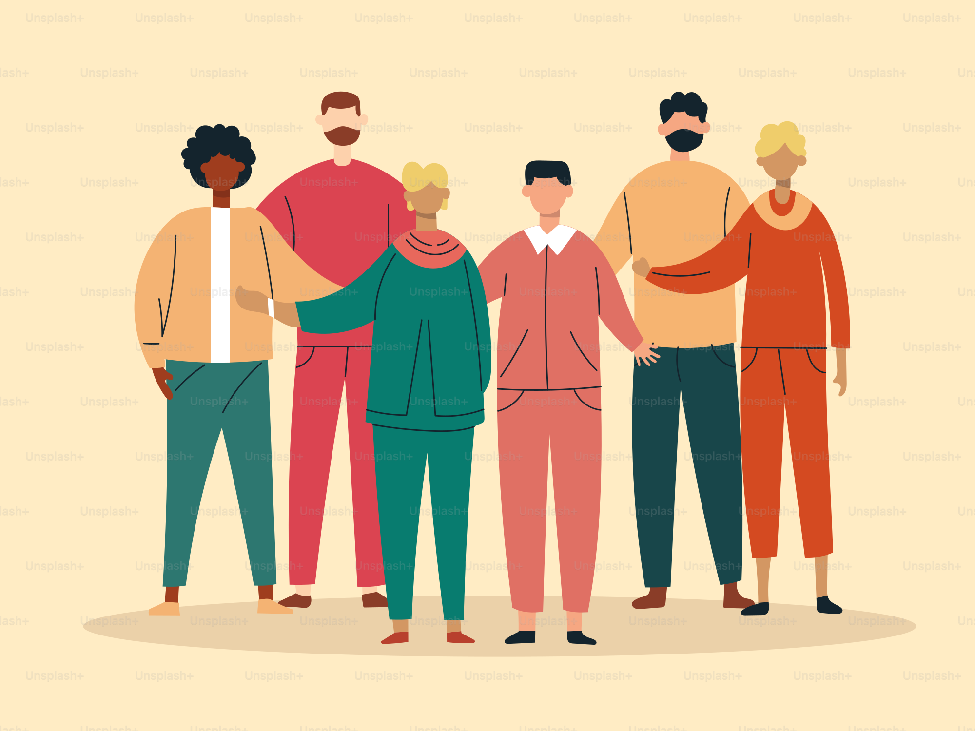 A group of people standing next to each other