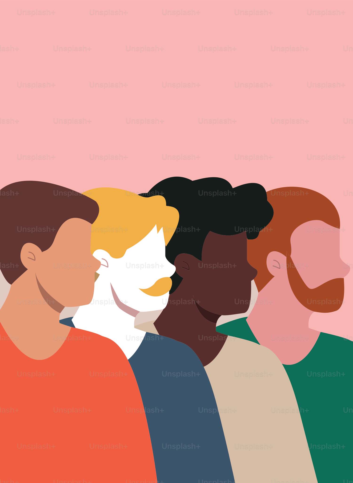 Un grupo de personas de pie una al lado de la otra