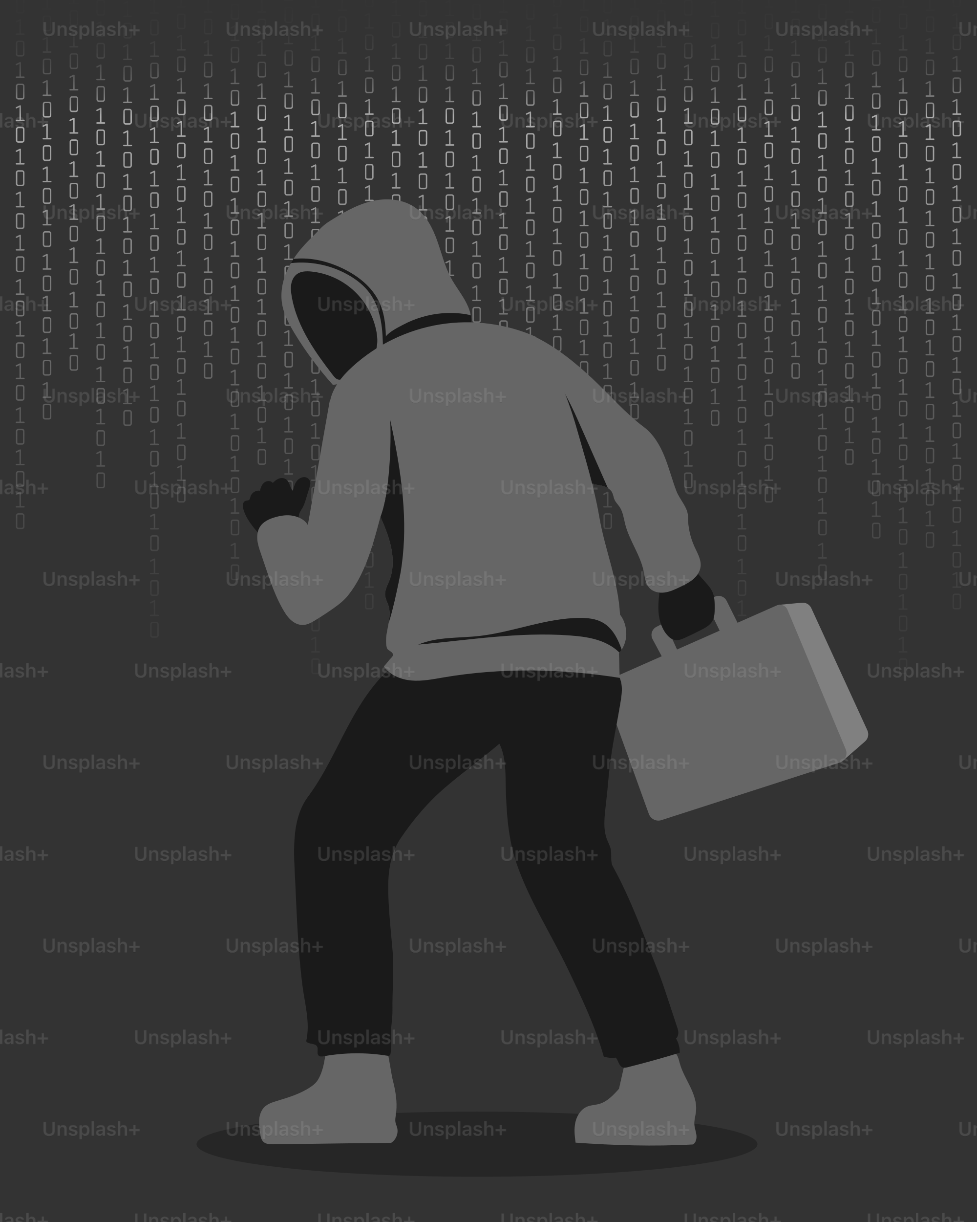 Une personne en sweat à capuche portant un sac